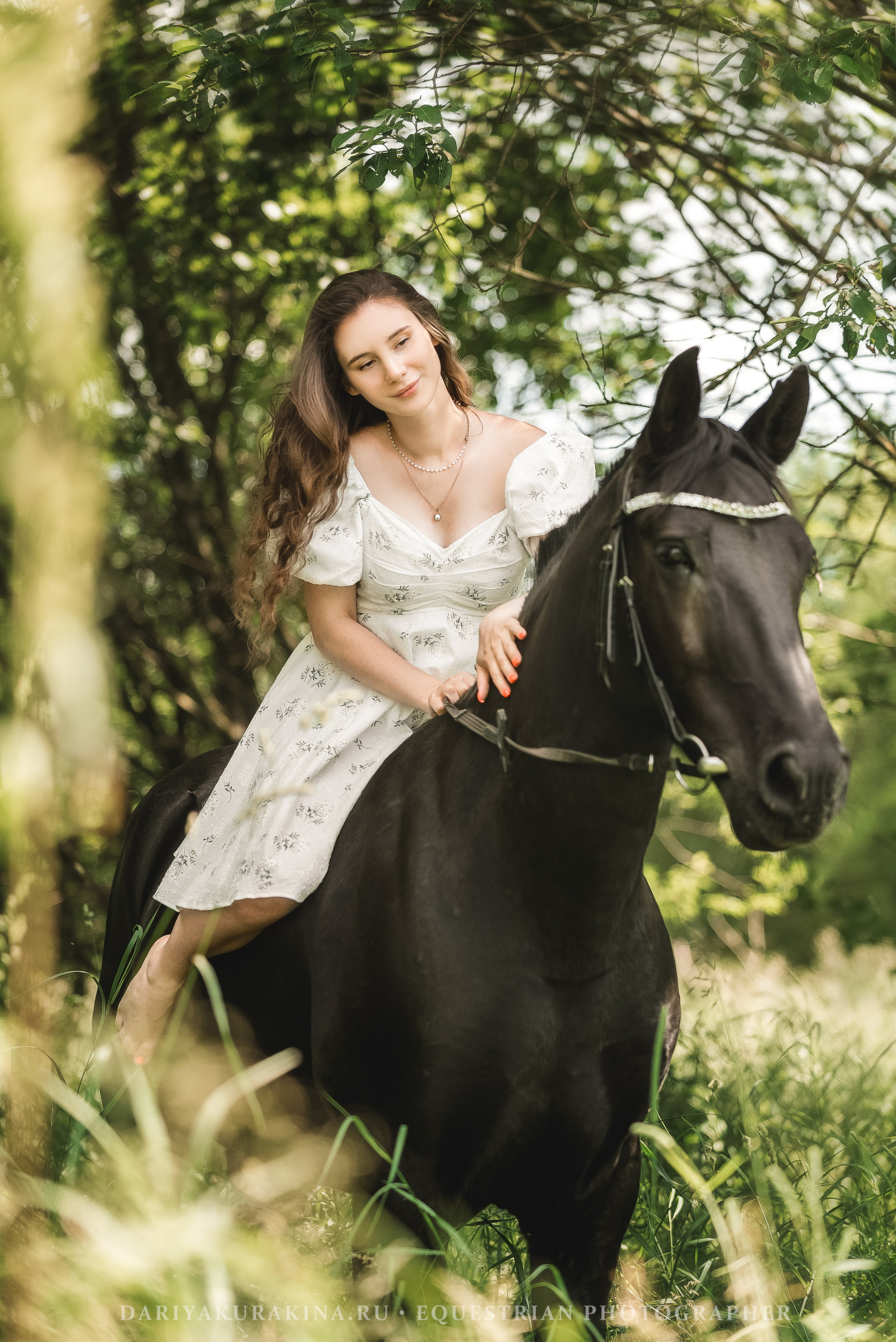 Маша и Блэк Джек. Конный фотограф Куракина Дарья • Фотосессии с лошадьми