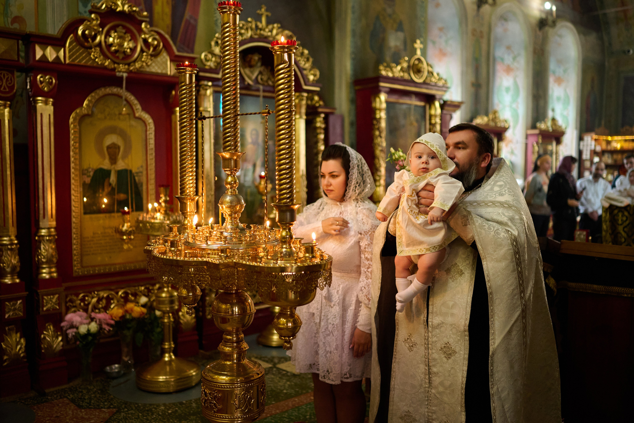 Фотосъемка крещения Саши. Профессиональный фотограф Старый Оскол, Губкин — свадьба, венчание, крещение, юбилей и день рождения