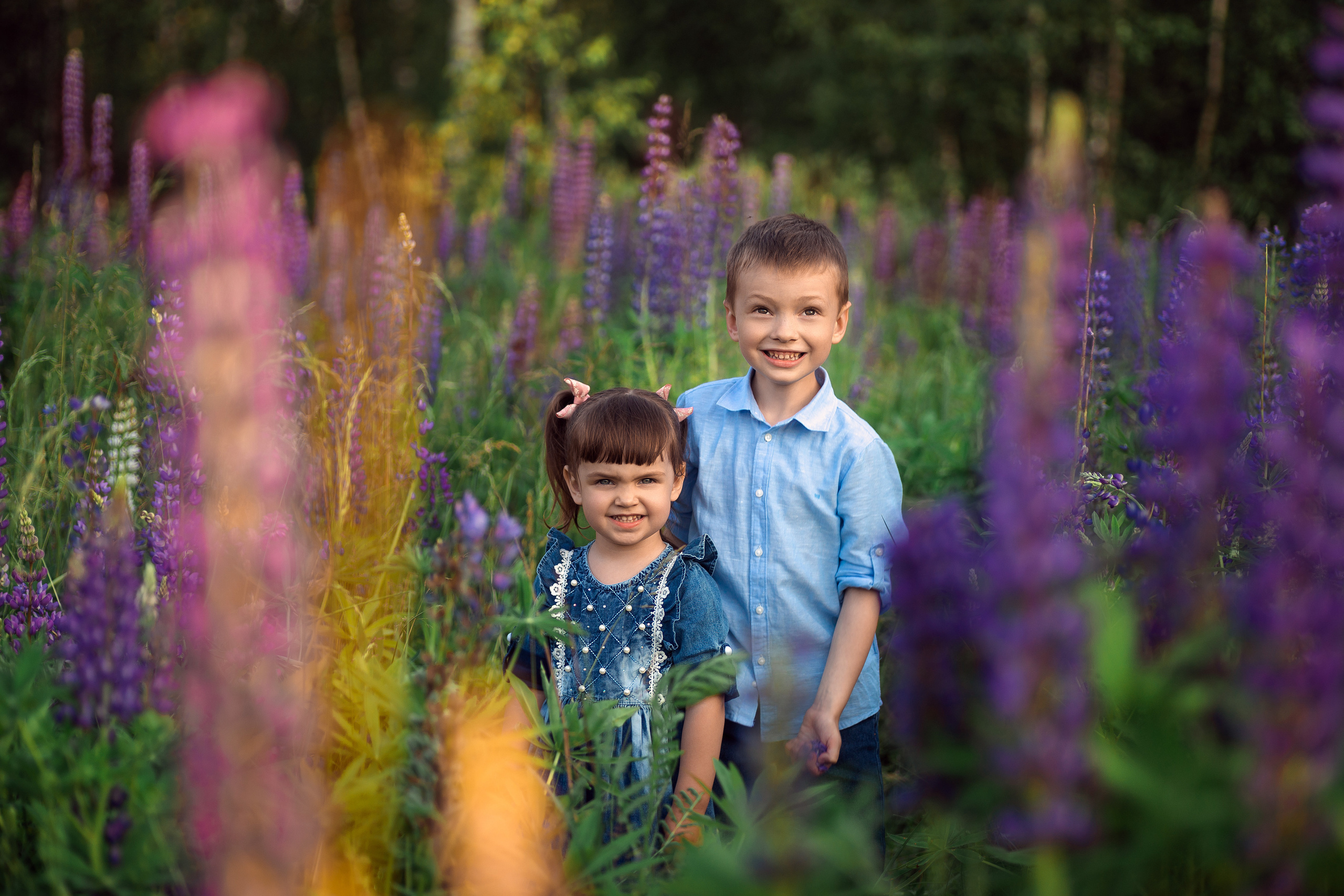 Семейная фотосессия на природе в Рязани. Фотограф новорожденных г. Рязань, детский и семейный фотограф