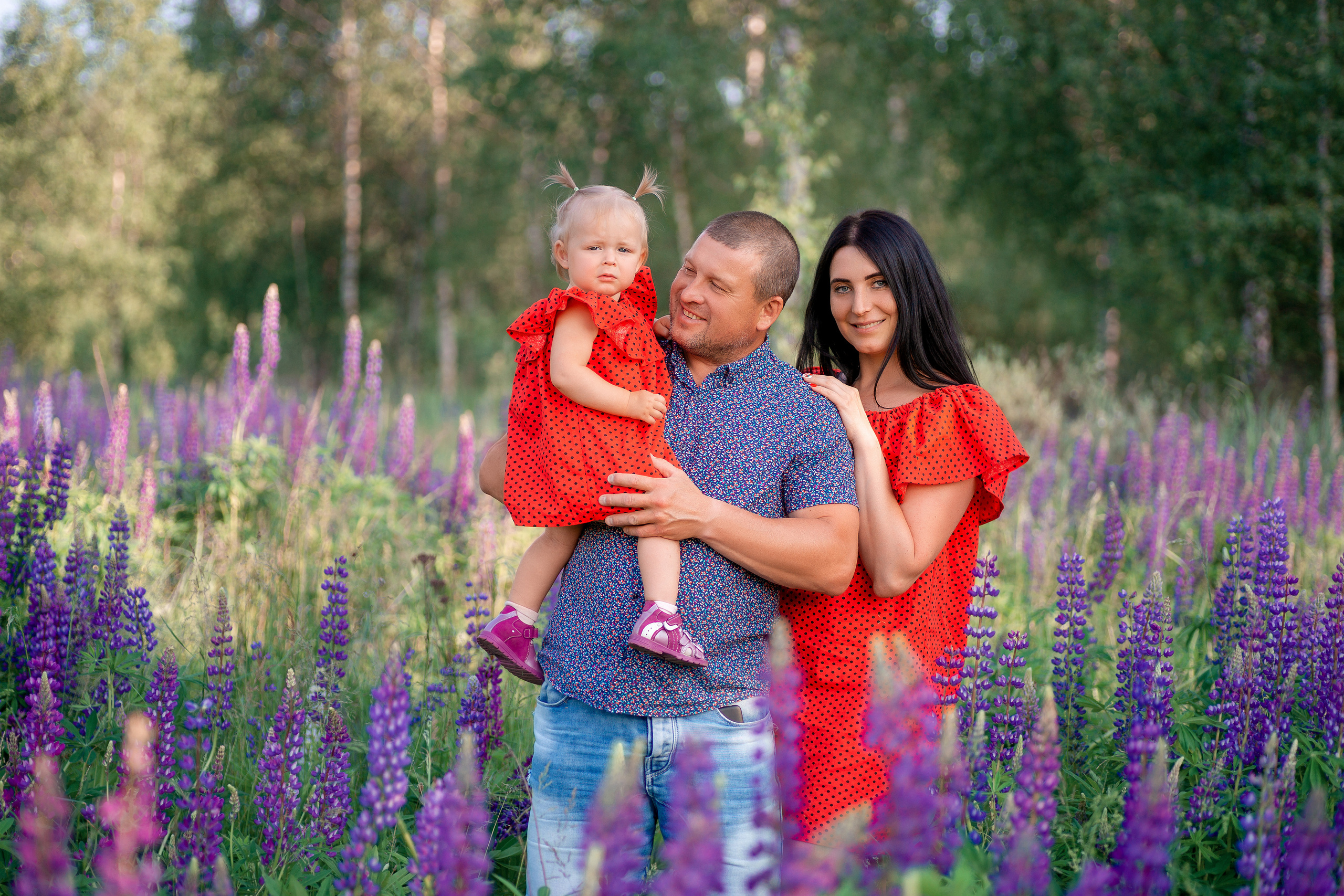 Семейная фотосессия на природе в Рязани. Фотограф новорожденных г. Рязань, детский и семейный фотограф