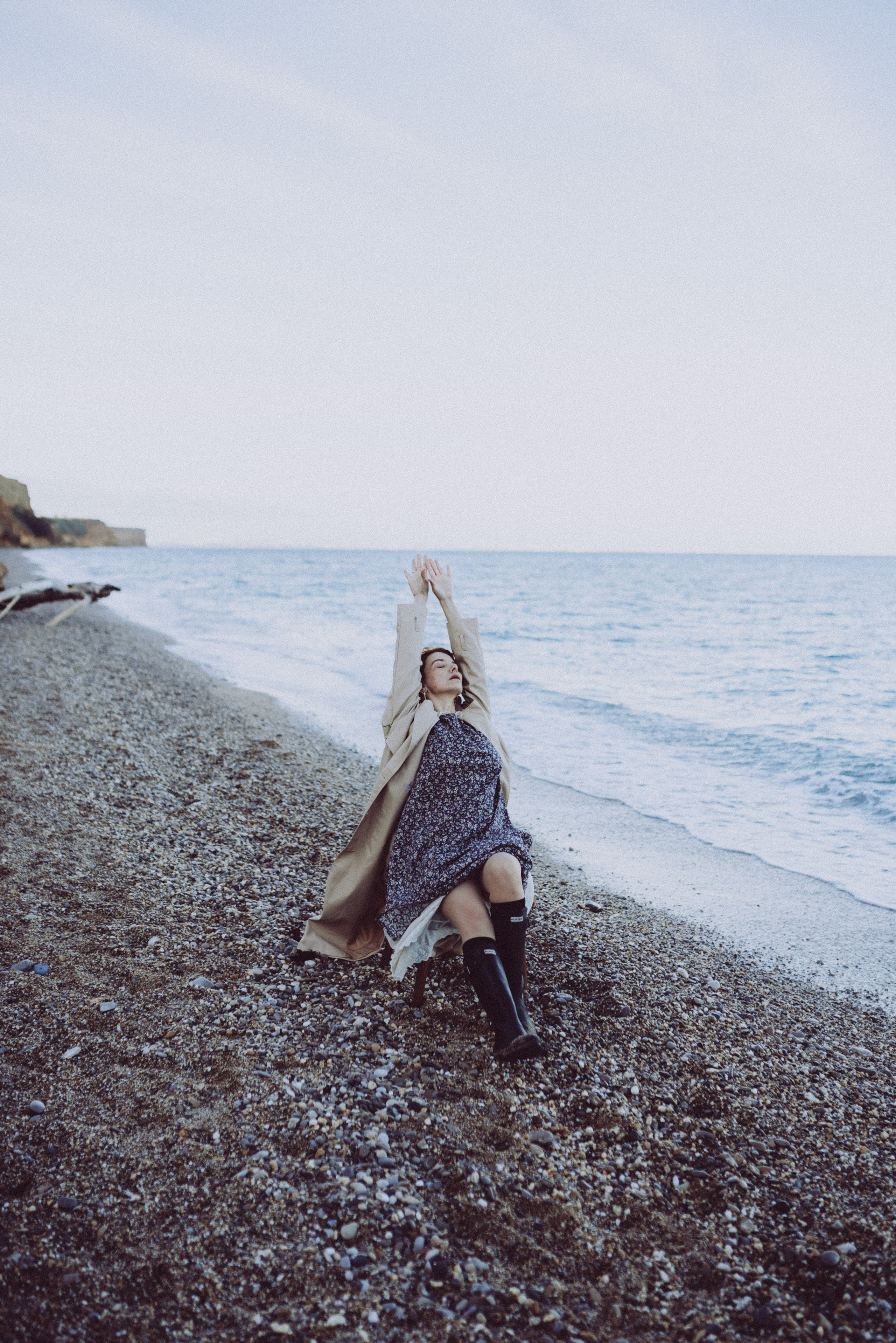 Фототерапия. Лена на пляже