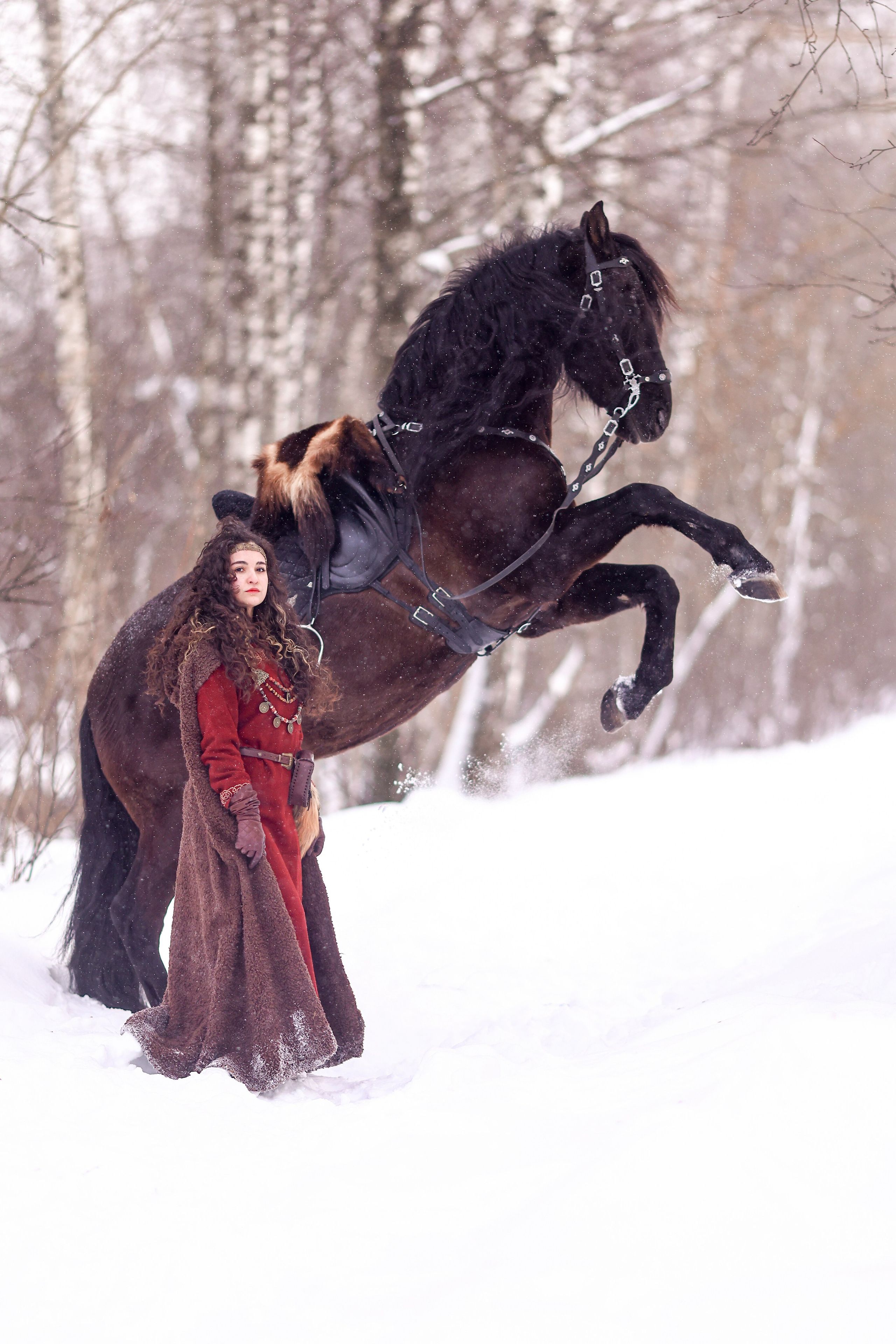Фотосессия с лошадью в стиле викингов. Фотосессии с лошадьми