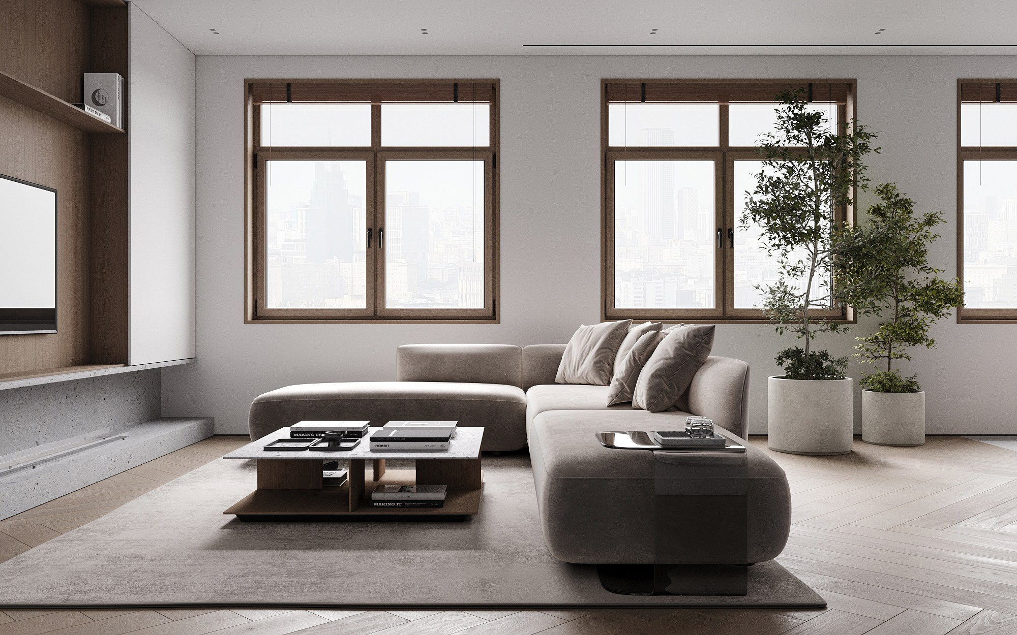 SRP | living room. 3D визуализатор интерьеров