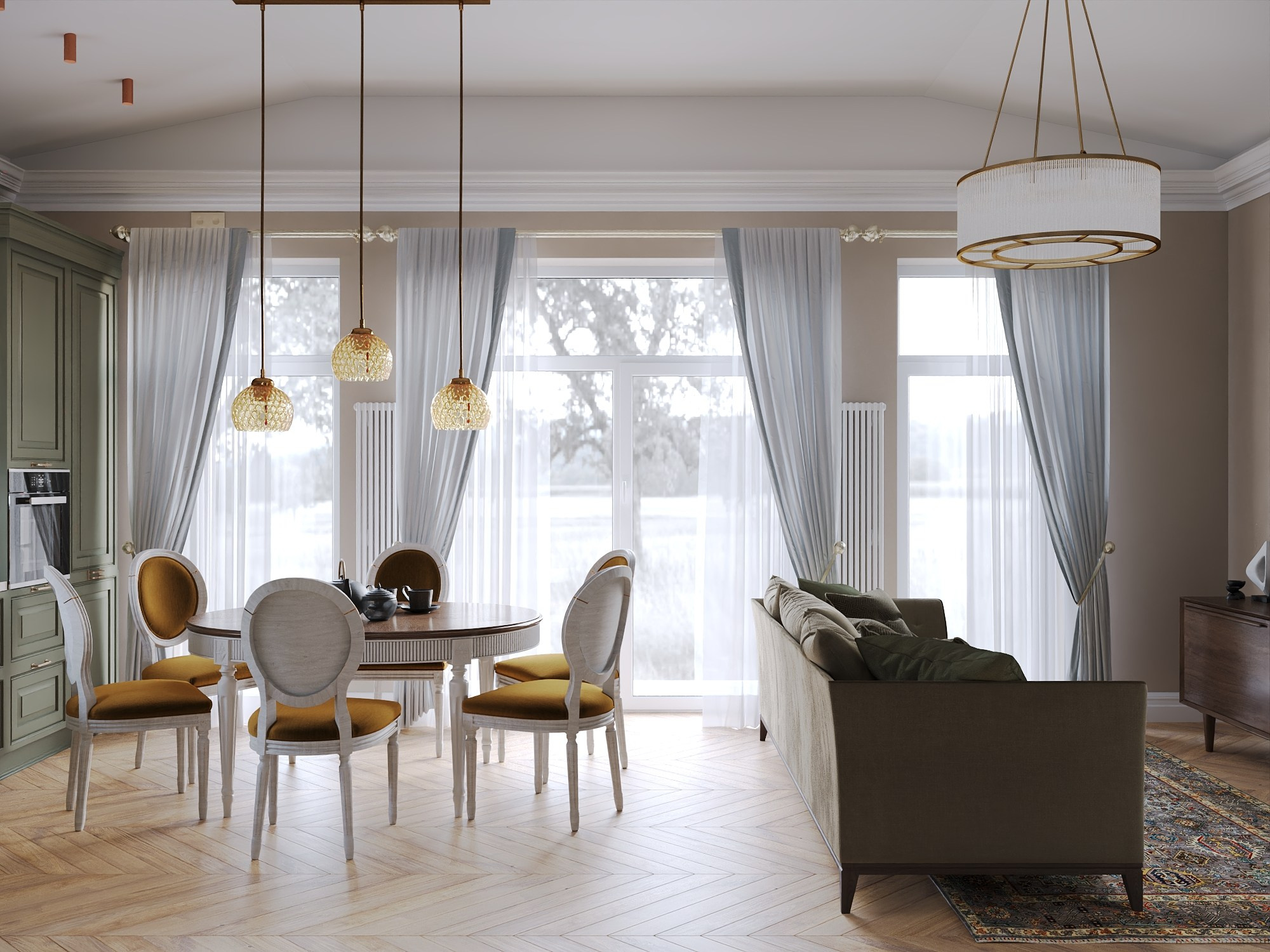 Европейский-2 73 м² г.Челябинск. БК студия дизайна интерьера