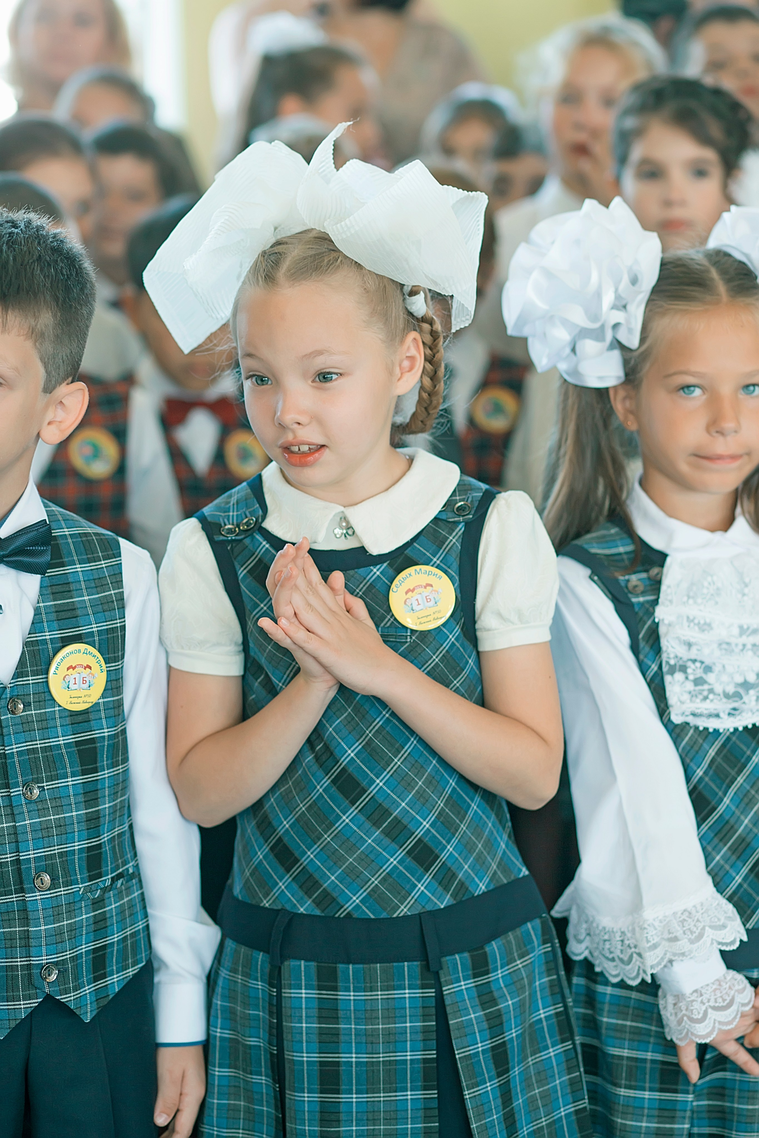 Первый класс линейка, в классе, портреты. Семейный и детский фотограф в Нижнем Новгороде