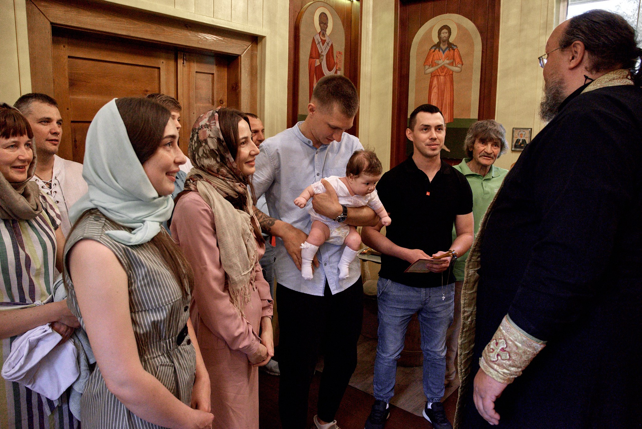 Фотосессия крещение Варвары