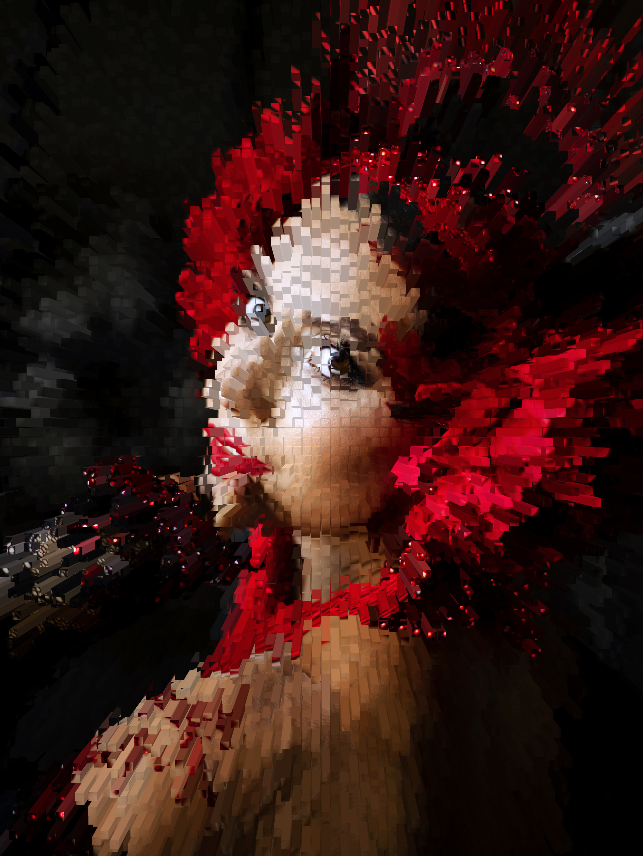 Женский портрет. Online-Foto überall auf der Welt. Fotoabstraktionen für Ihr Interieur