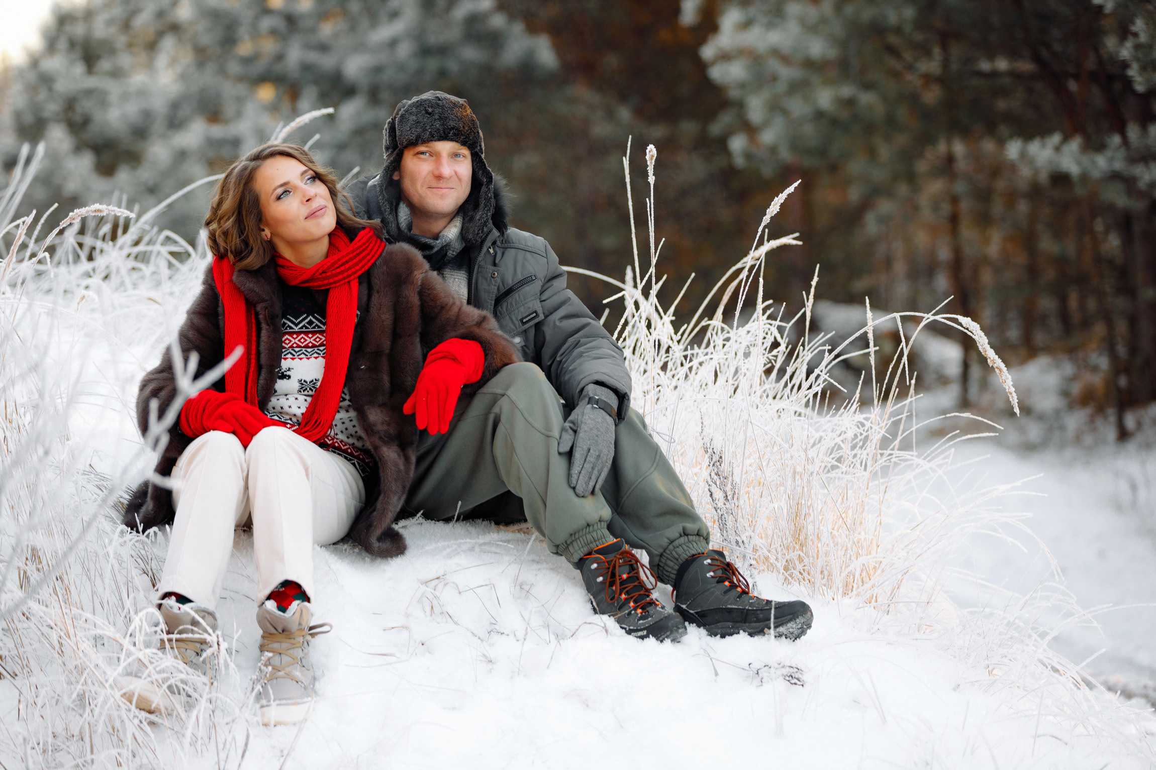 Фотограф Анна Руданова. Зимняя фотосессия на природе