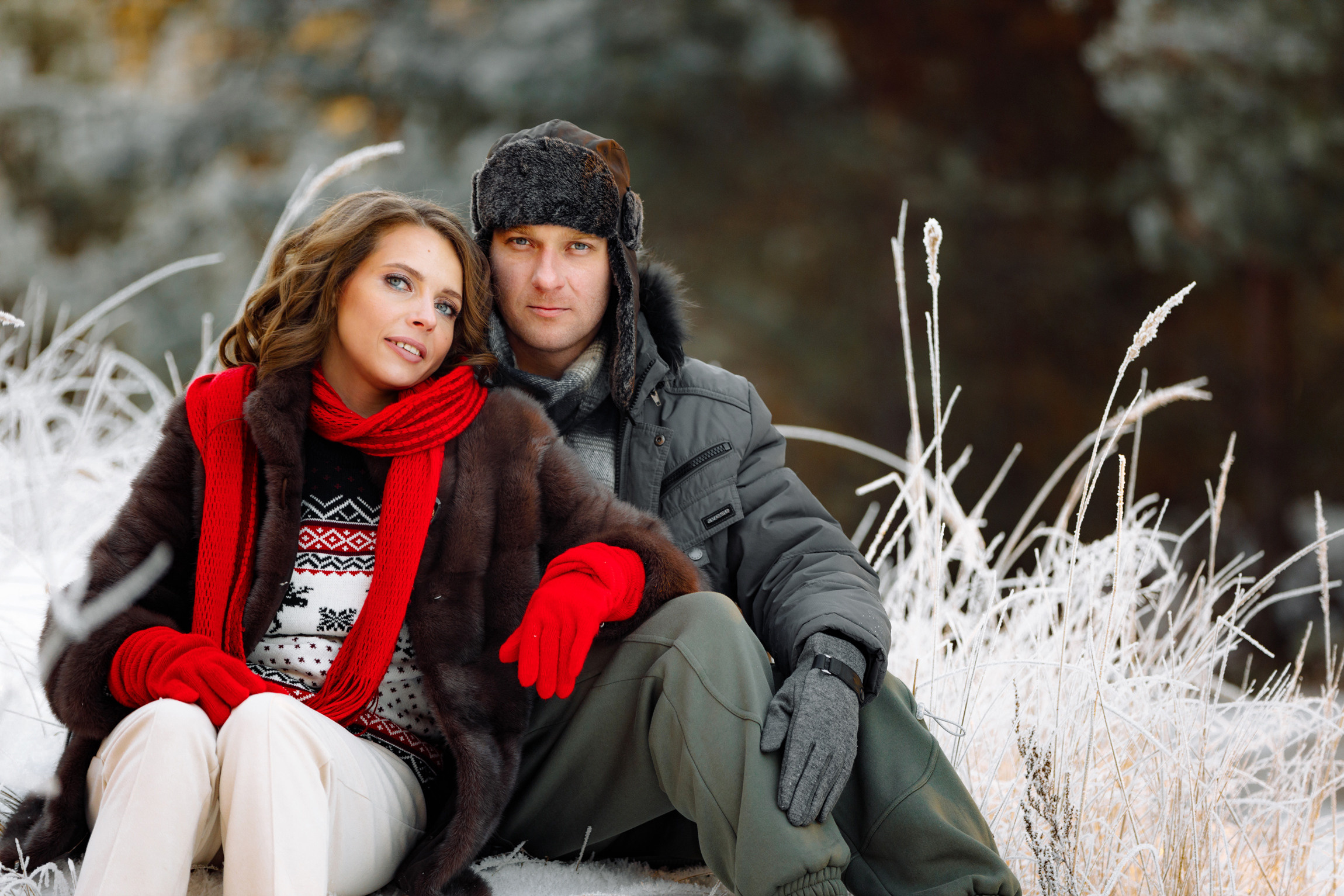 Фотограф Анна Руданова. Зимняя фотосессия на природе