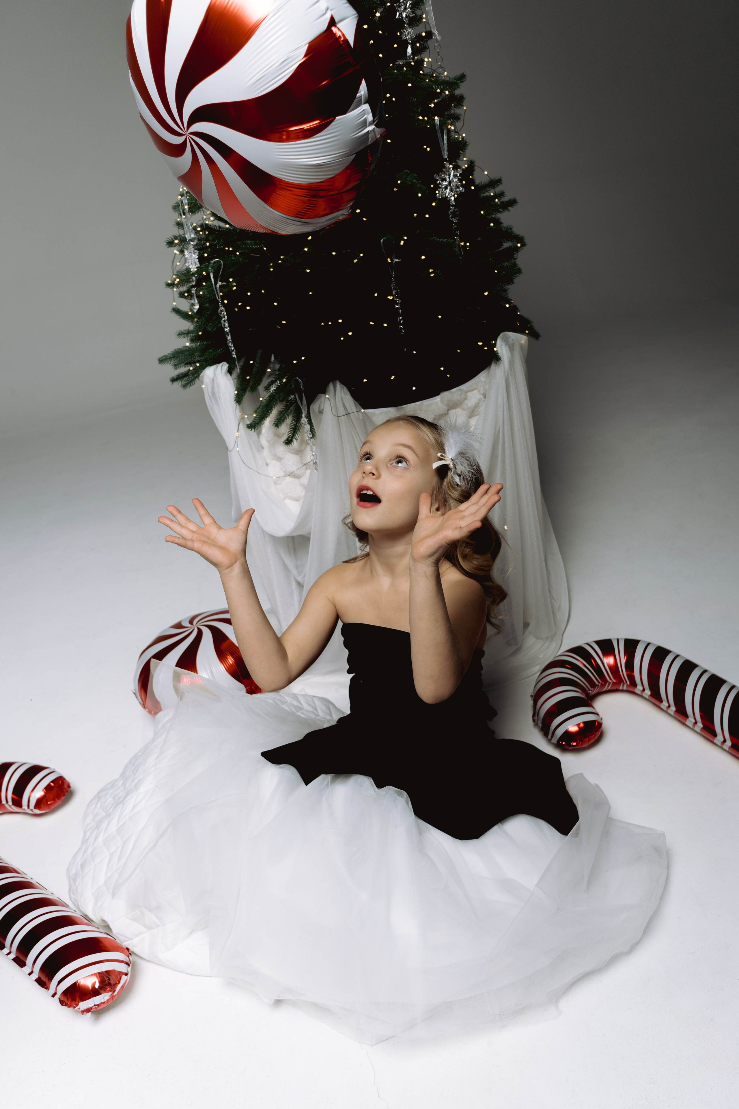 Новогодняя семейная фотосессия в студии Шанхая и Пекина | Мама и дети