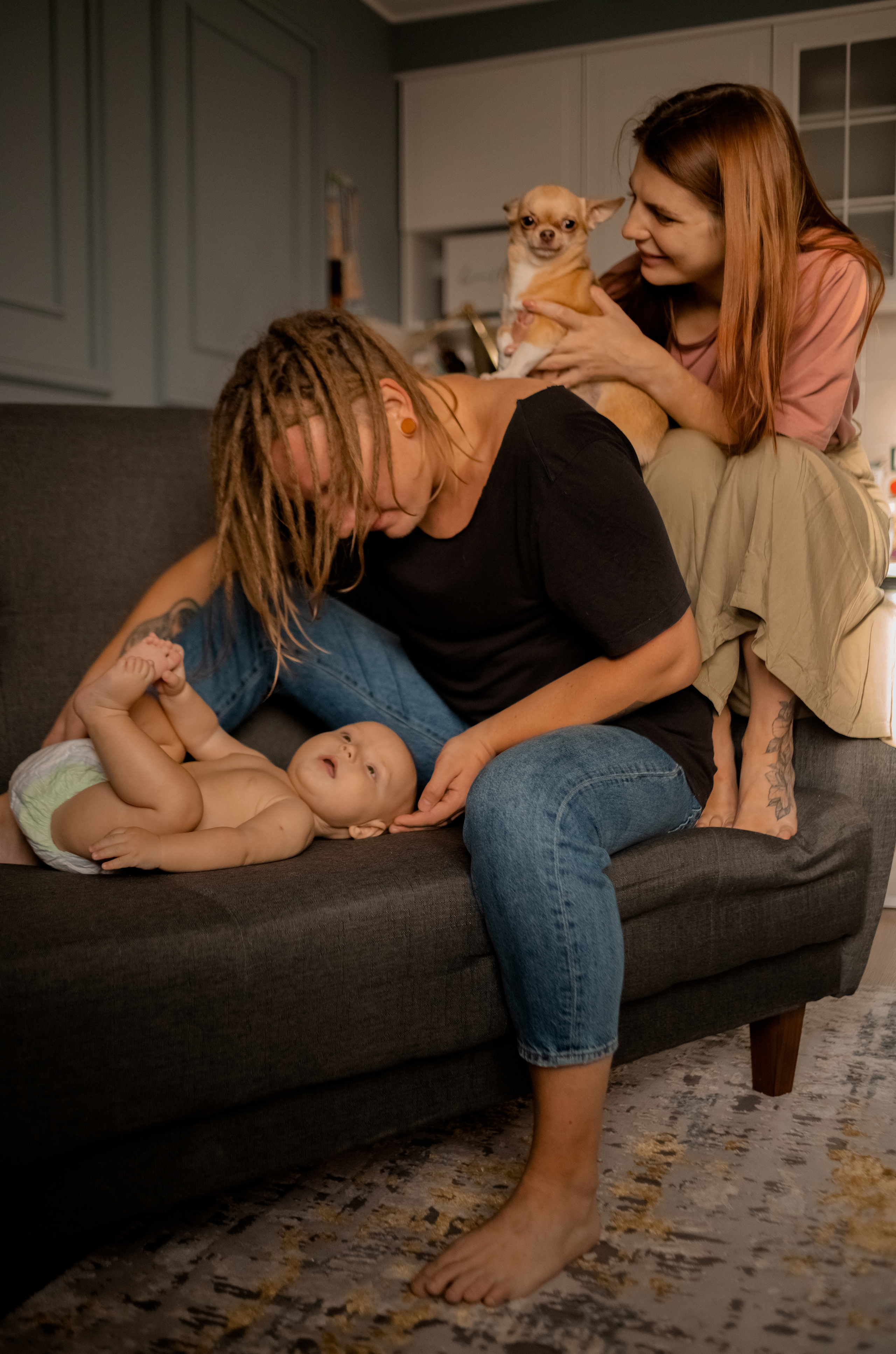 Владимир, Настя, Игорь. Фотограф беременности и материнства в Москве Мария Менендес-Гонсалес