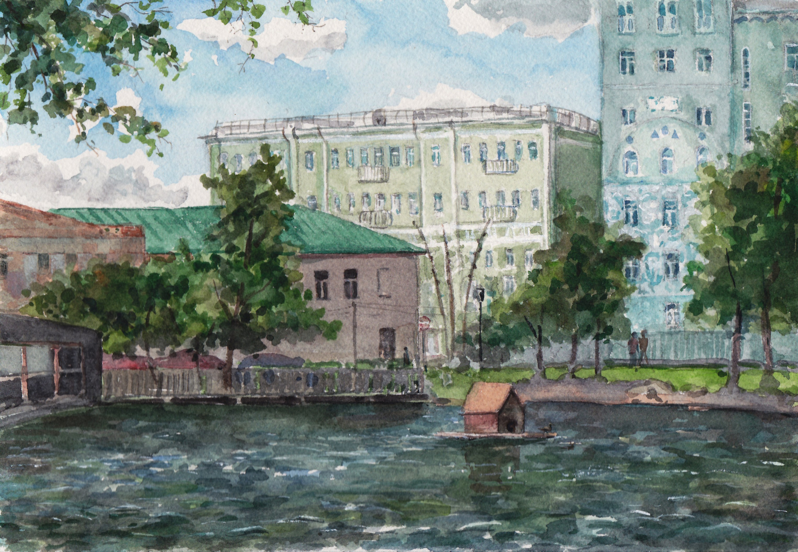 Акварель. Aleksandra Serova, artist