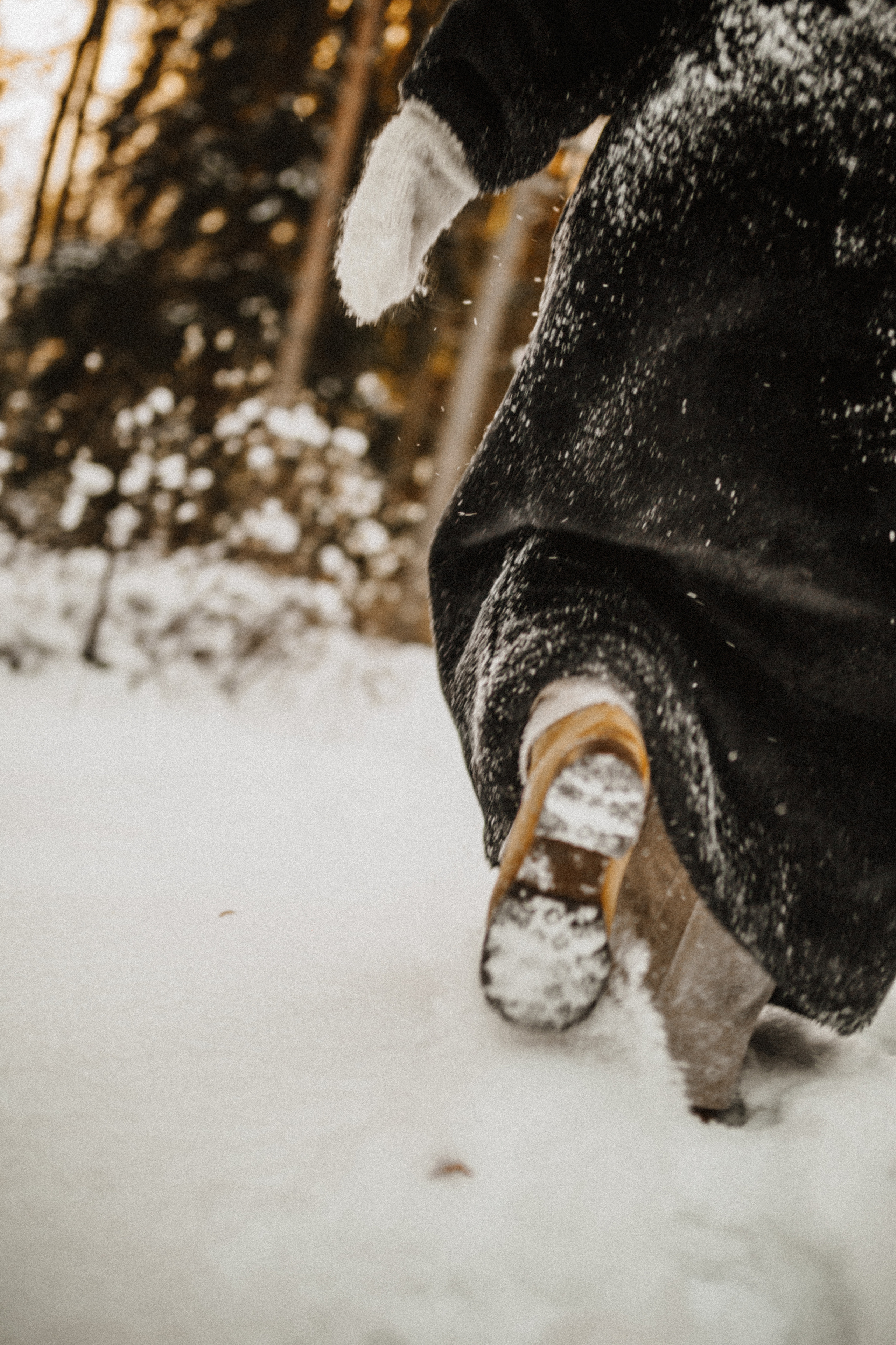 Снежная зимняя лавстори в лесу. Свадебный фотограф в Санкт-Петербурге Анастасия Селиванова