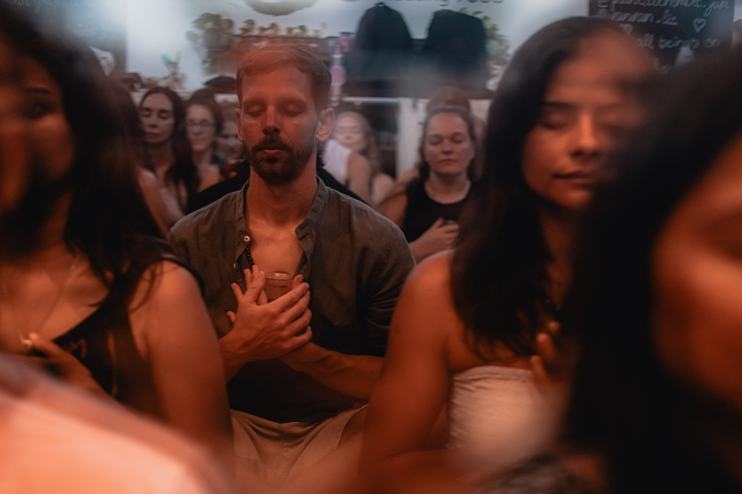 Christmas kirtan w Bhakti Bliss family. Mariam Bagdasaryan