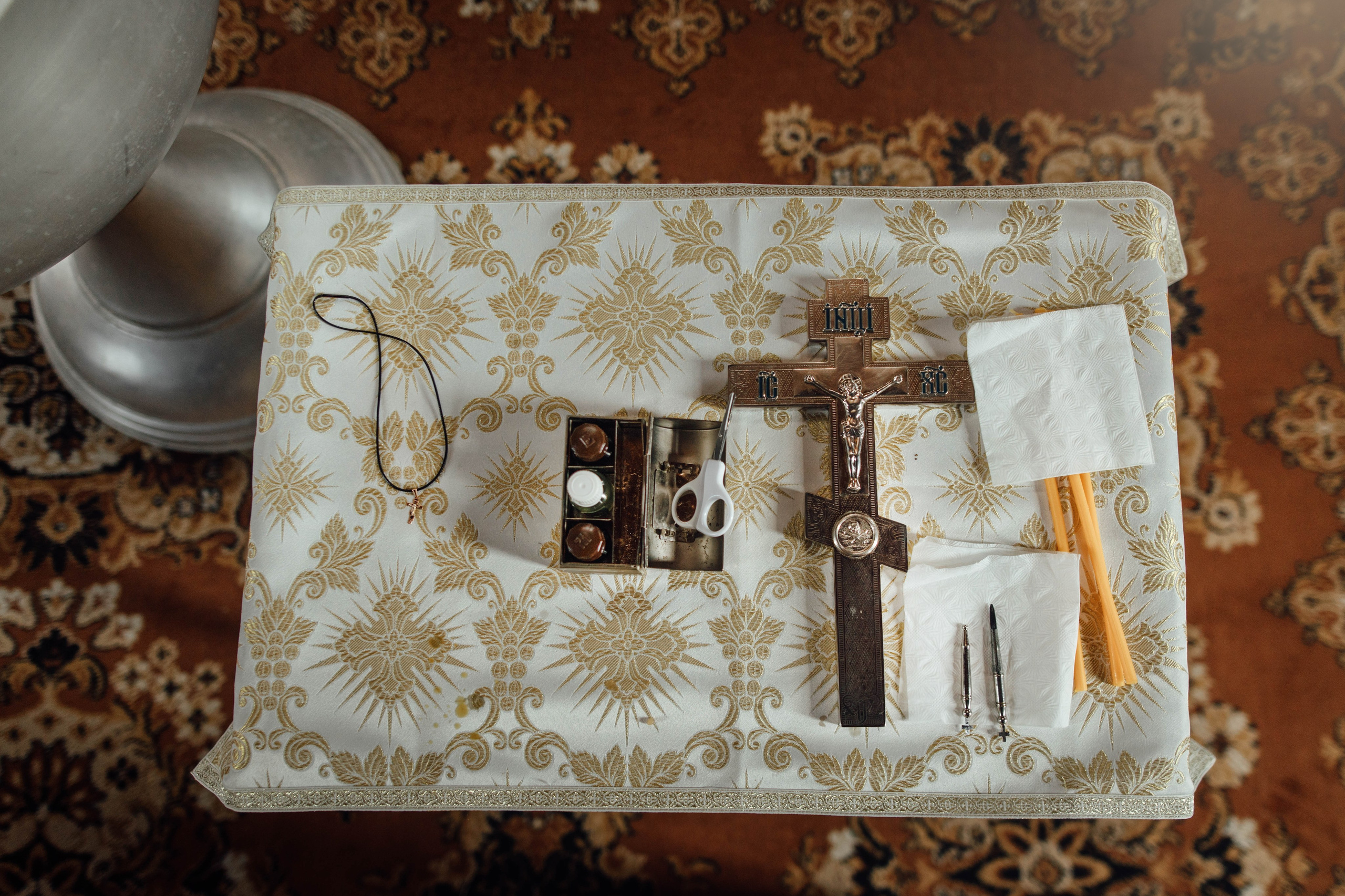 Крещение Тимофея, д. Киевец, храм Святой Троицы, август 2025