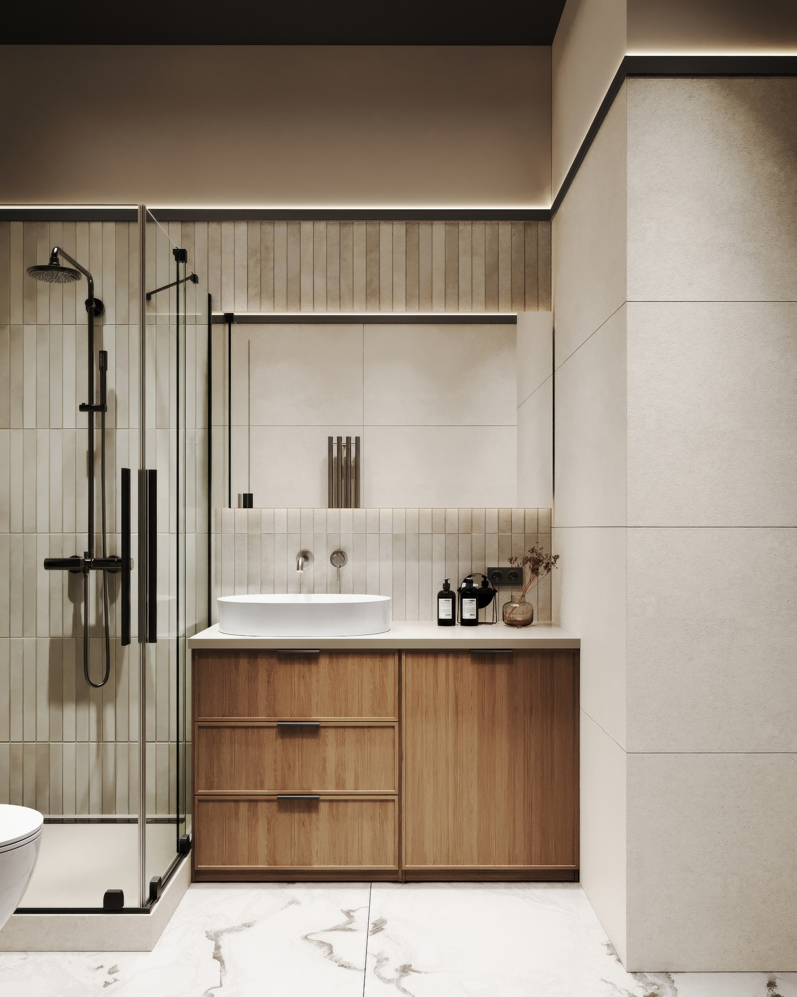 Nevsky apartment. Визуализация интерьера Corsa Render