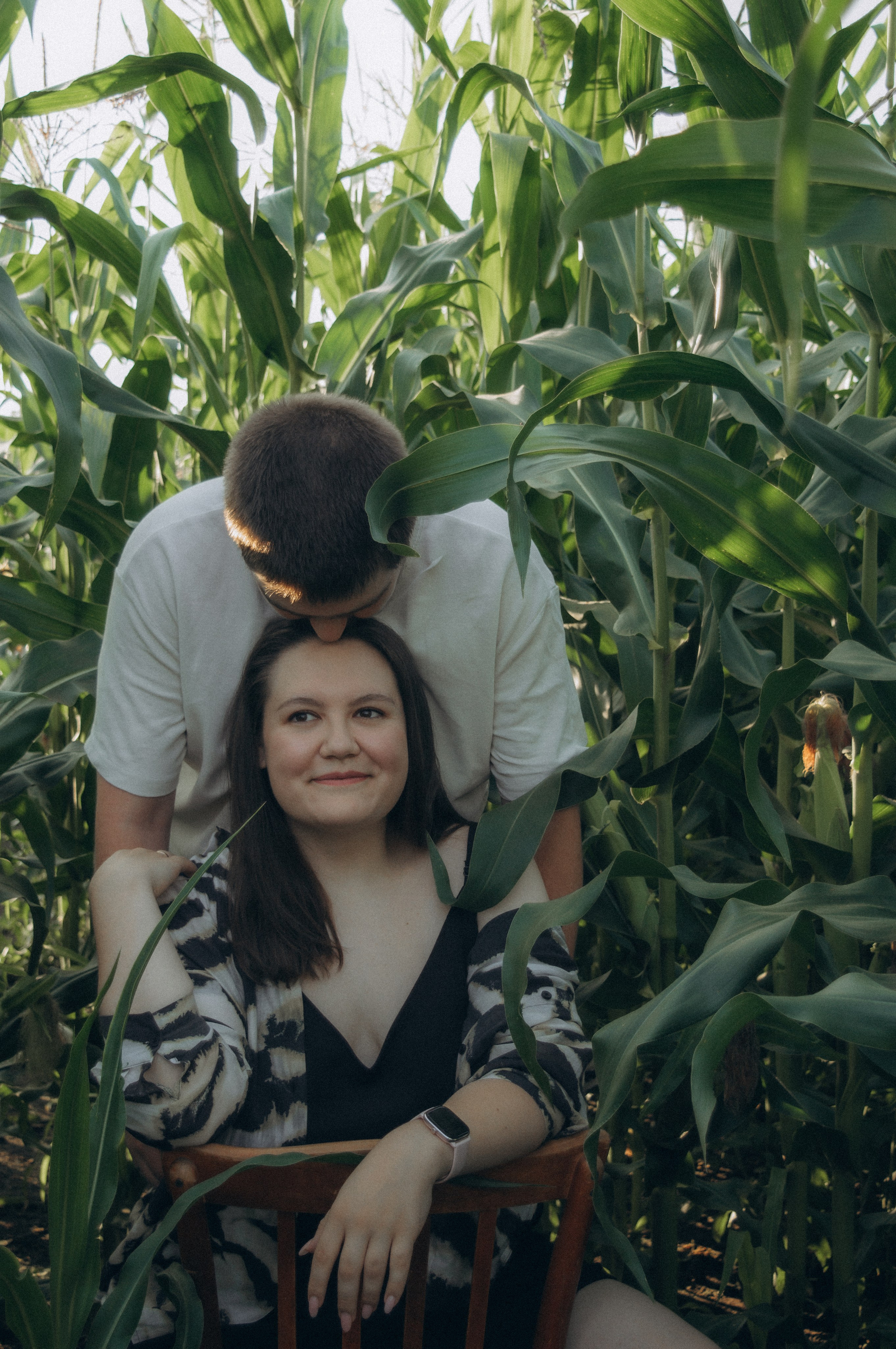Лето, семья, кукуруза. Семейная летняя фотосессия. Юлия Левада Семейный и женский фотограф