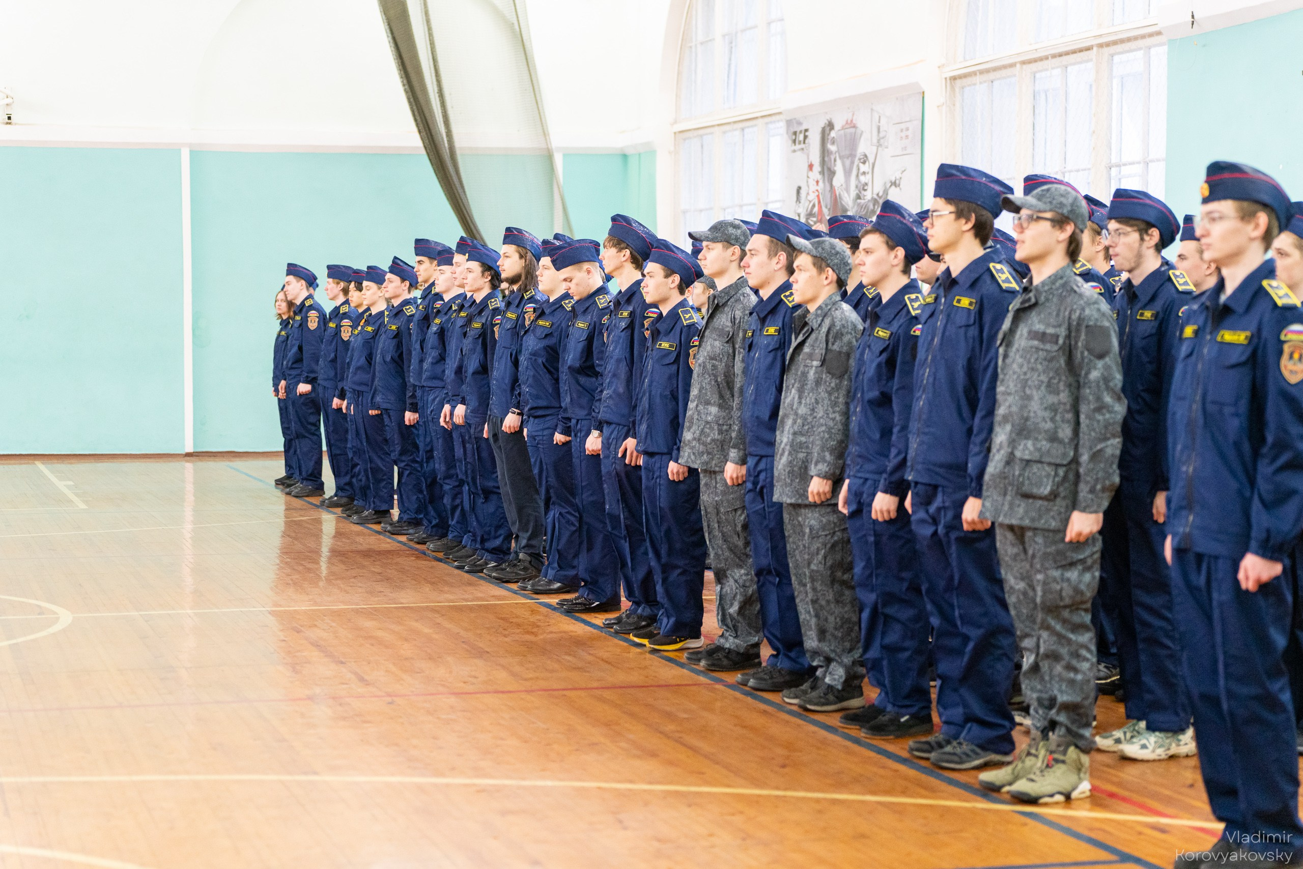 Торжественное закрытие курса военной подготовки. Фотограф Владимир Коровяковский