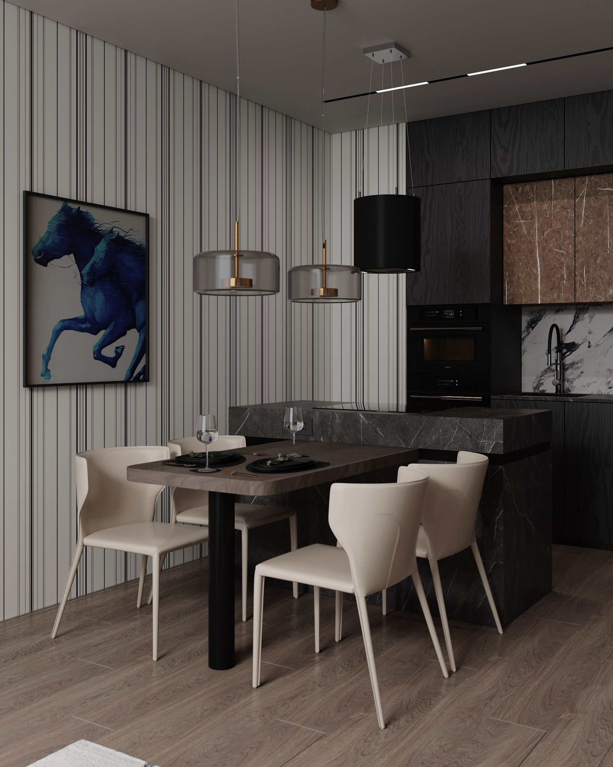 Квартира | Москва | 2023. Блинова Анастасия | Интерьерная визуализация