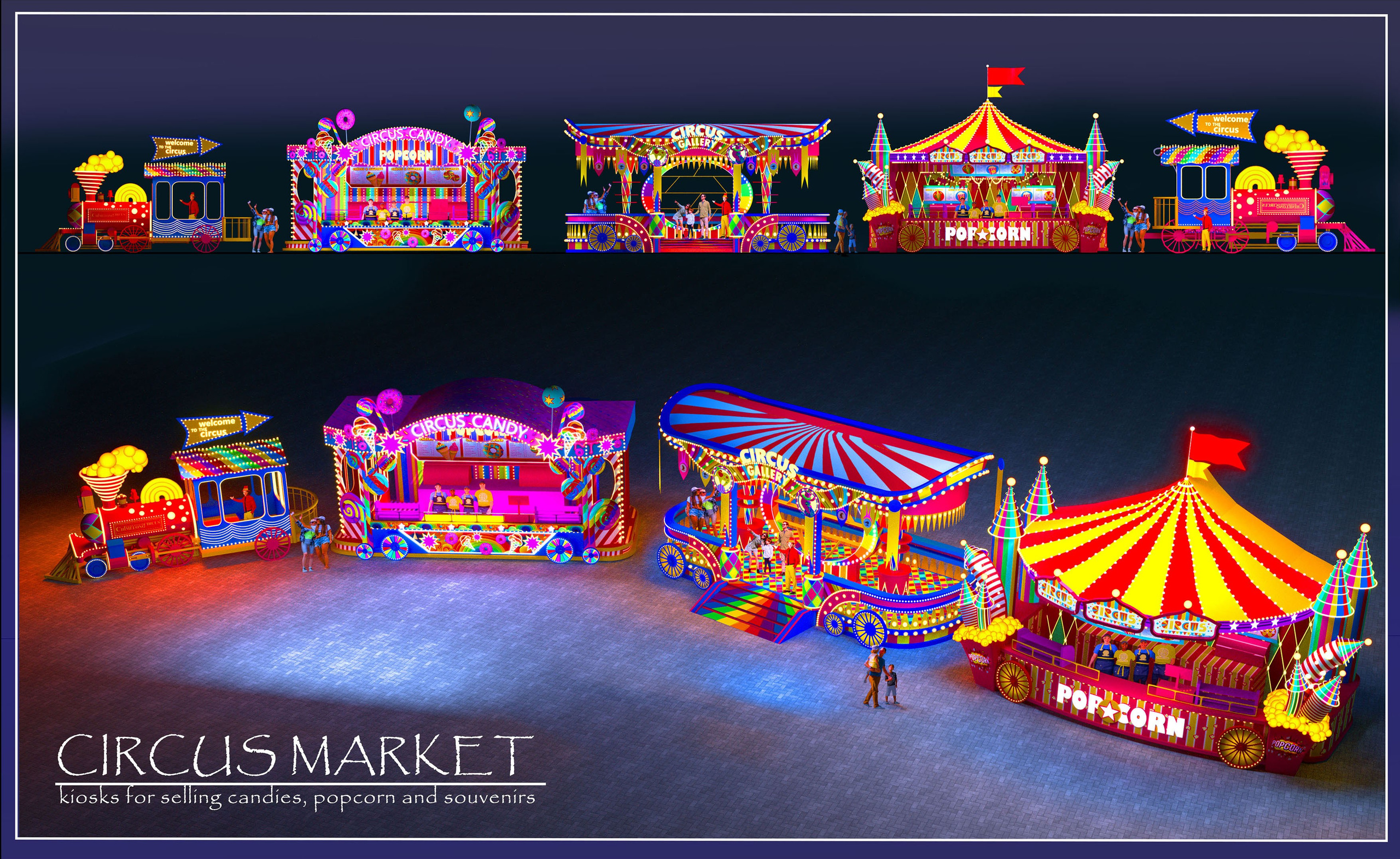 THEMED PARK. Munina Dina. Set design portfolio