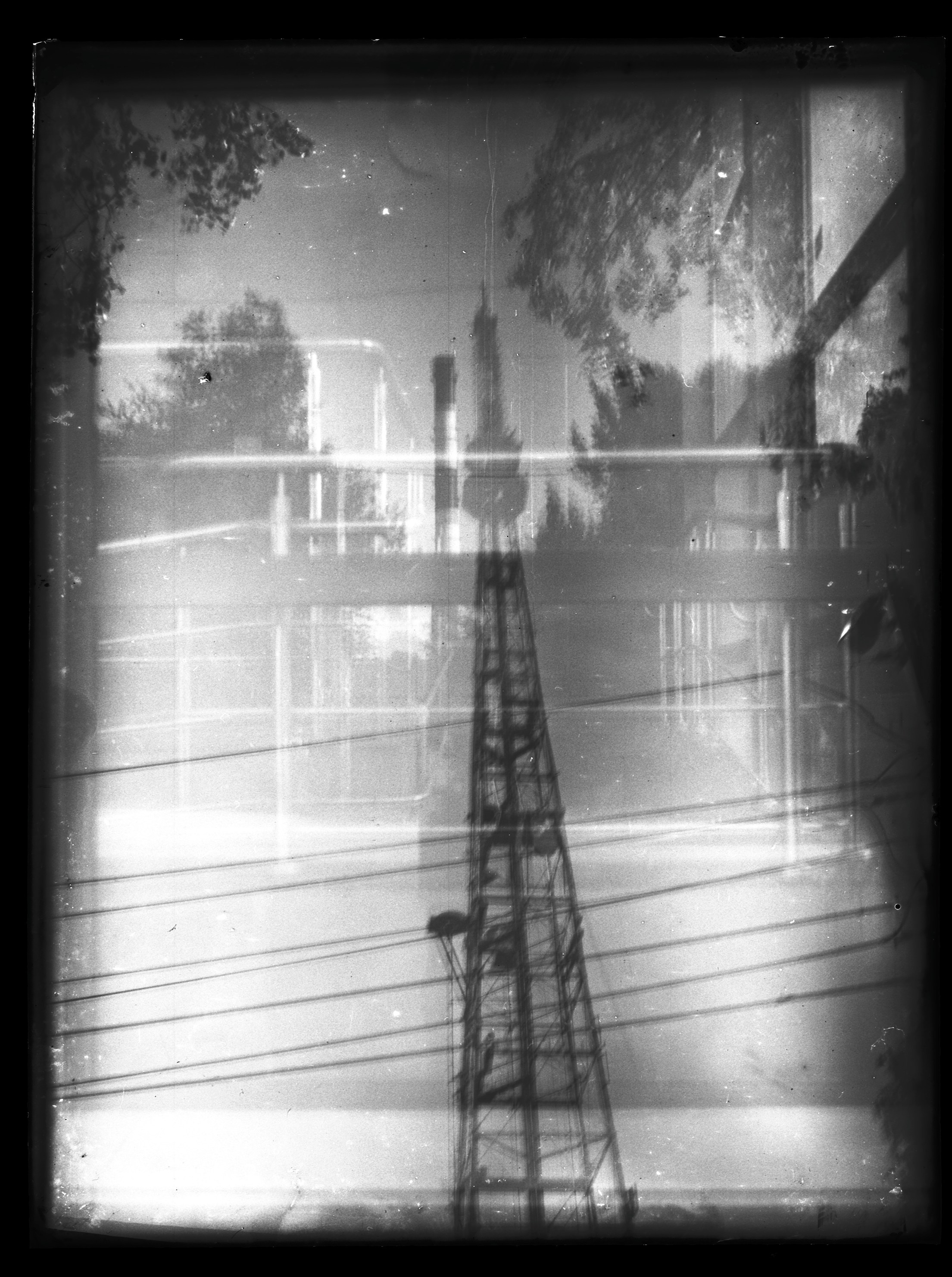 Glass plates. Darkroom aesthetics