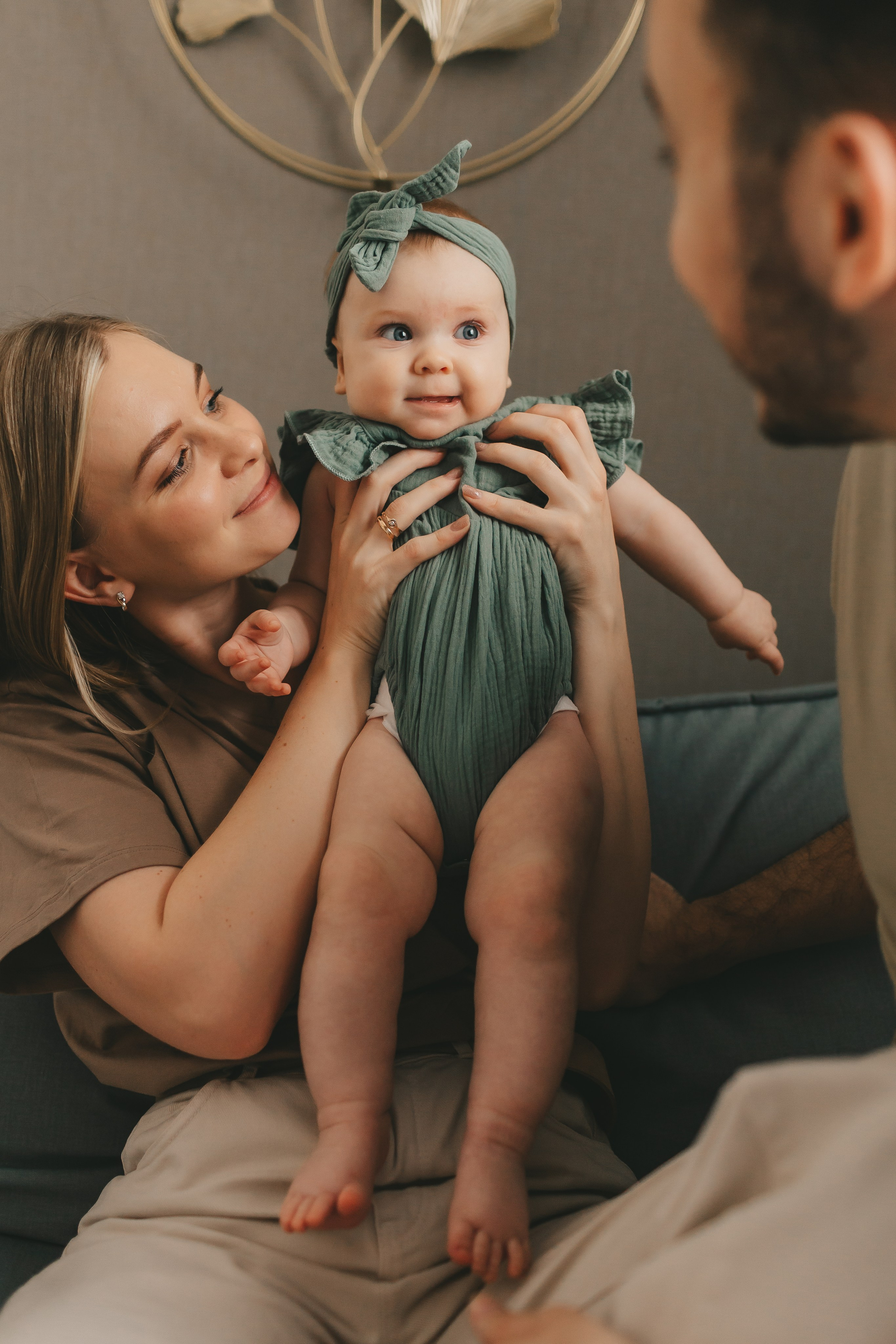 Женя, Юля и Вероника (домашняя фотосессия). Семейный и детский фотограф и видеограф в Москве, Дрокина Наталья