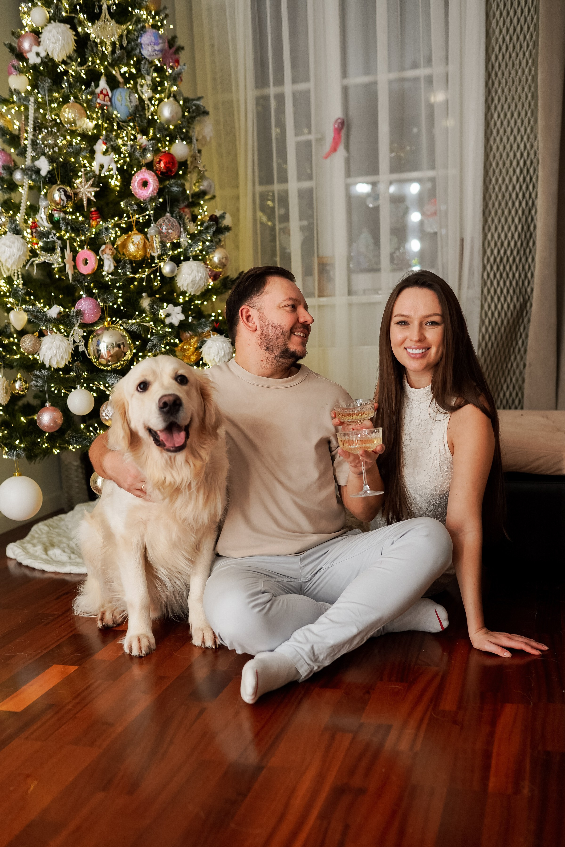 Встреча Деда Мороза. Семейный lifestyle фотограф Наталья Разгуляева в Москве