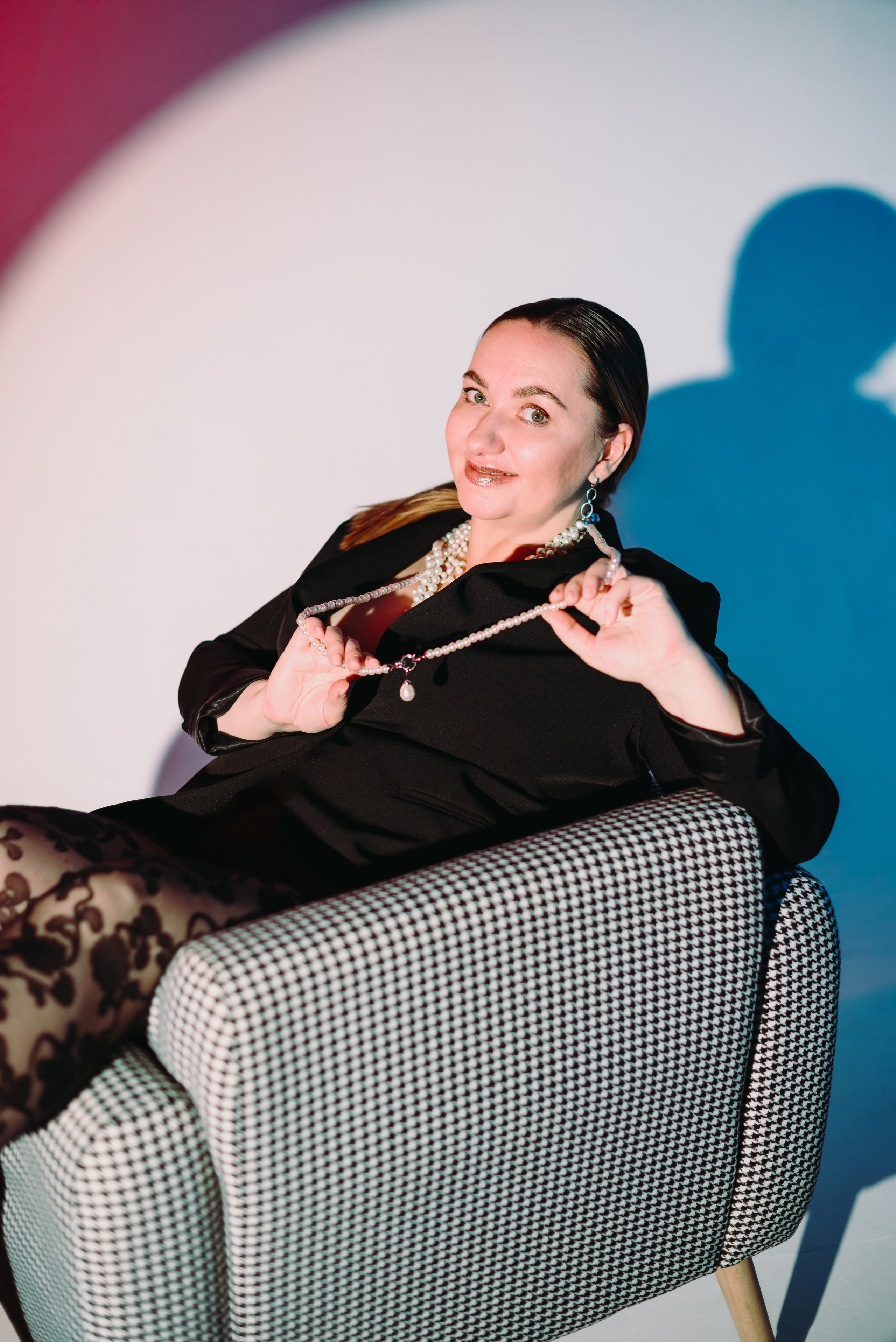 Фотосессия Анеты с цветным светом