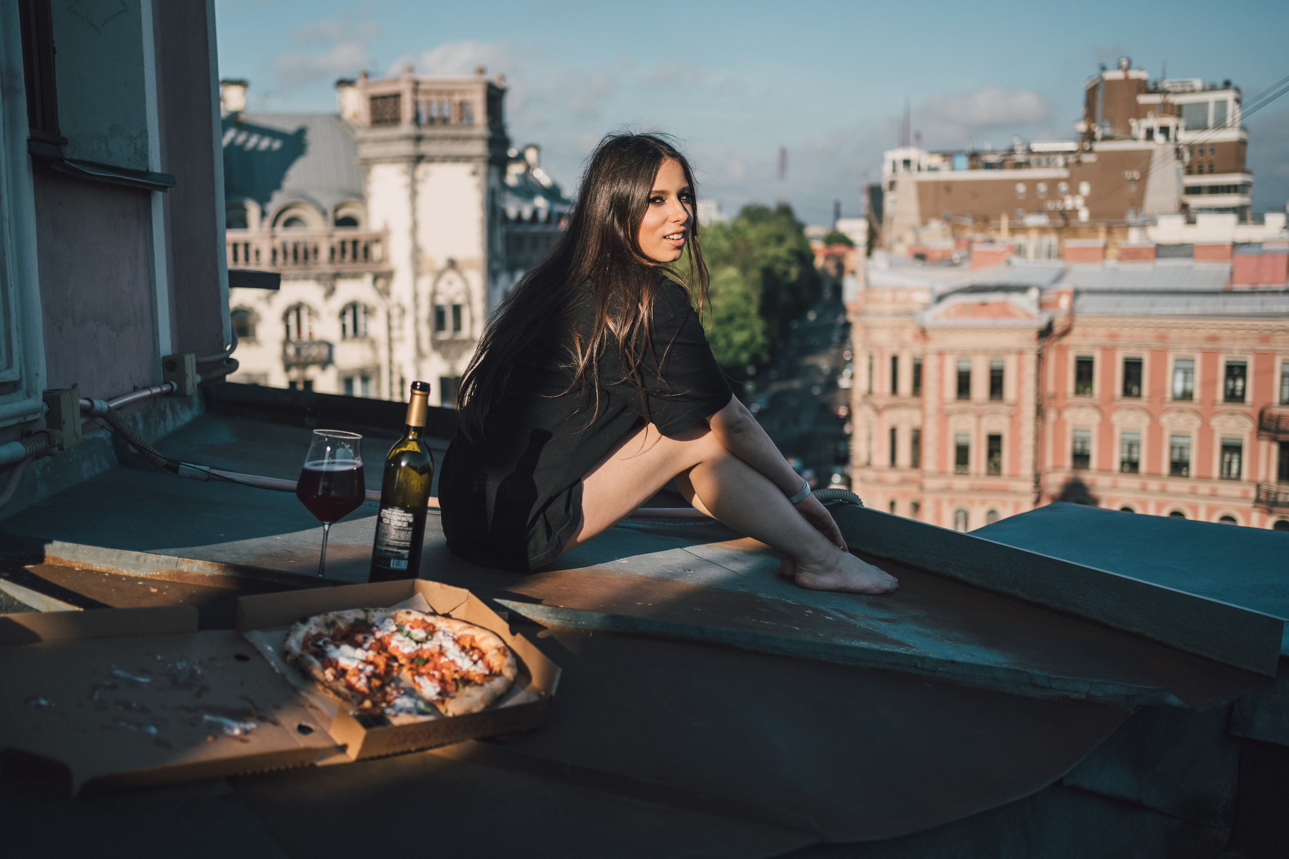 На крыше. Репортажный фотограф в Санкт-Петербурге. Фотограф на мероприятие в СПБ