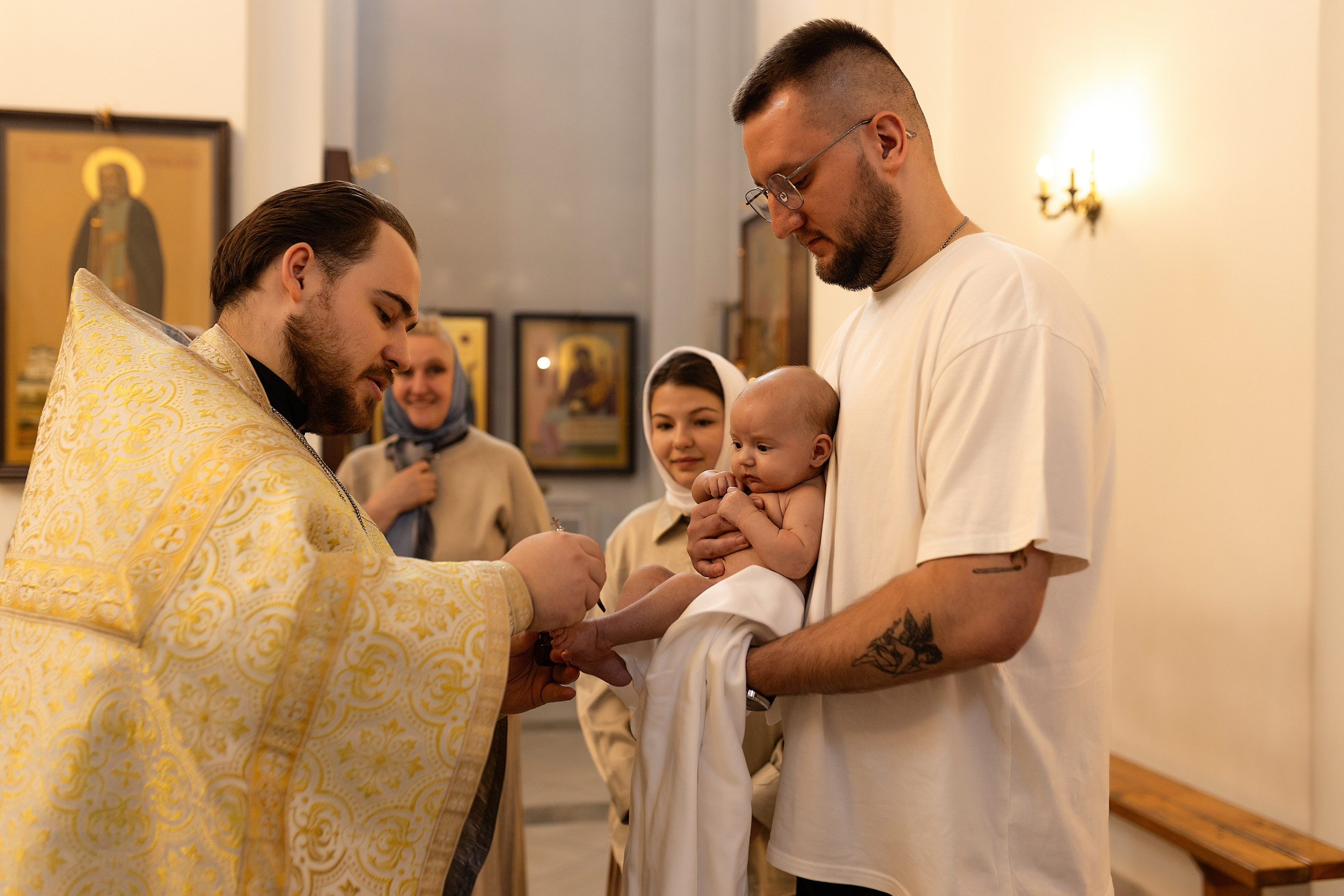 Таинство крещения Алисы. Фотограф в Железнодорожном и Балашихе