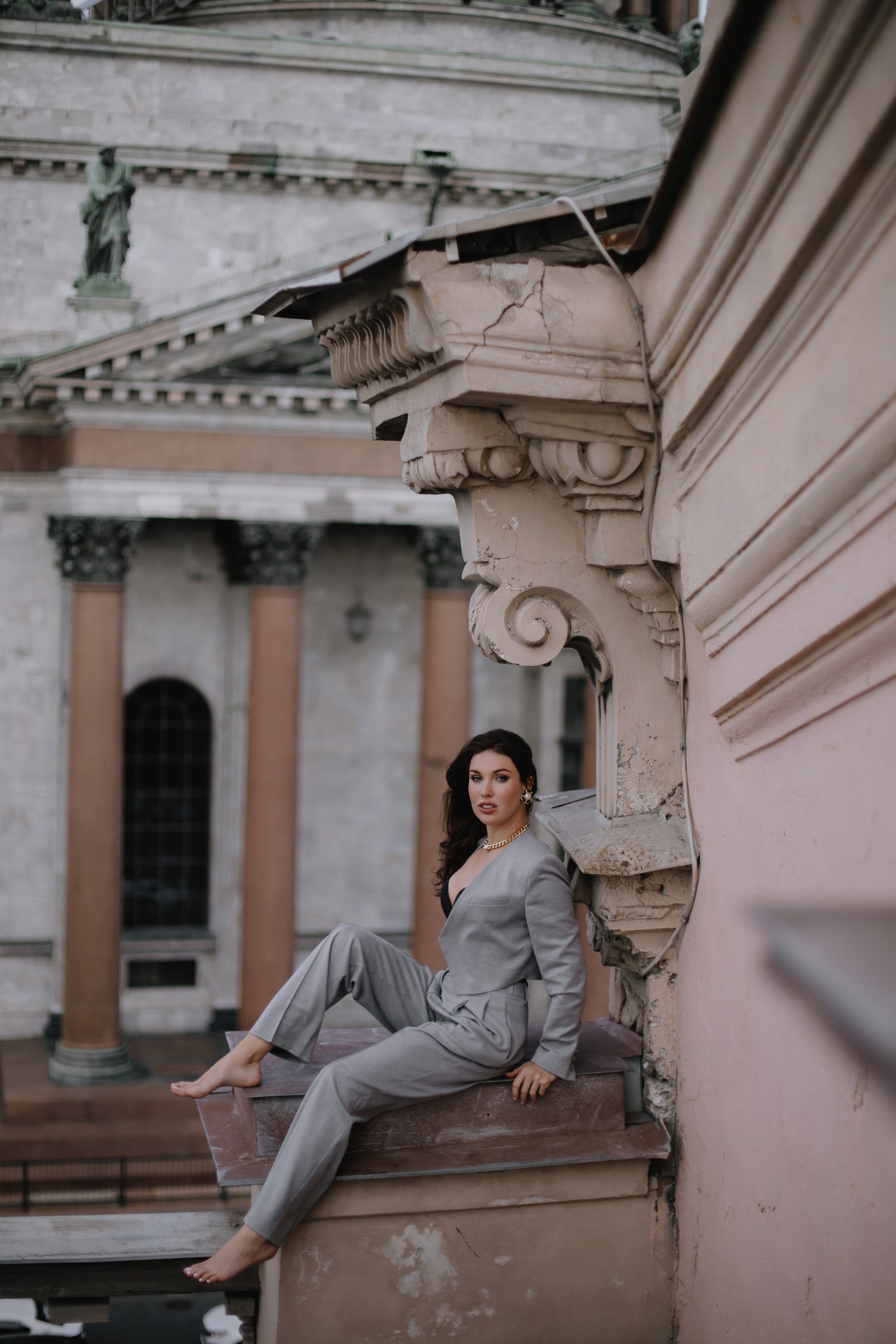 Вероника (съемка на крыше). Фотограф в Москве и Санкт-Петербурге Дарина