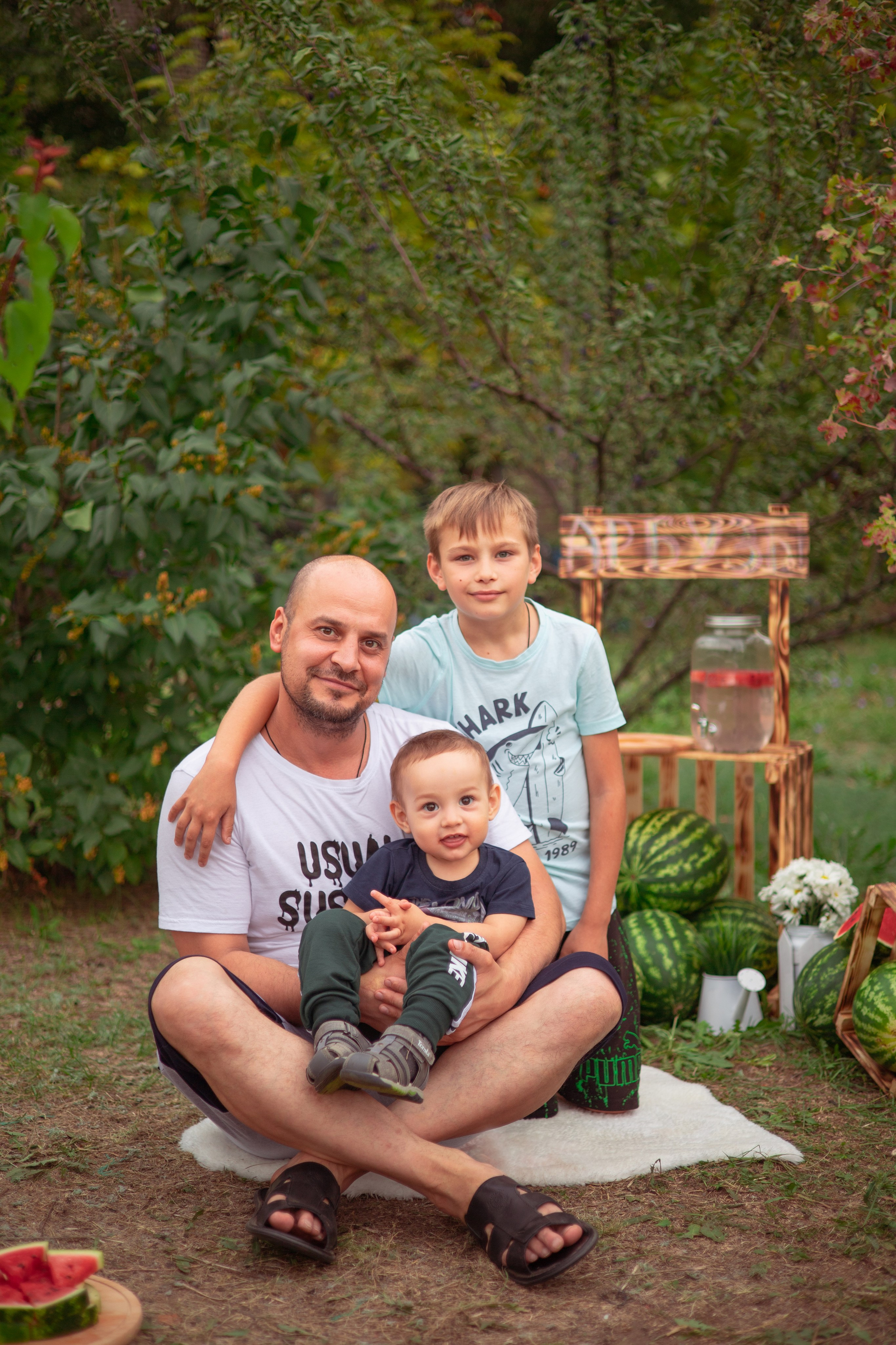 Семья арбузы. Семейный и детский фотограф в Михайловке Татьяна Лестьева