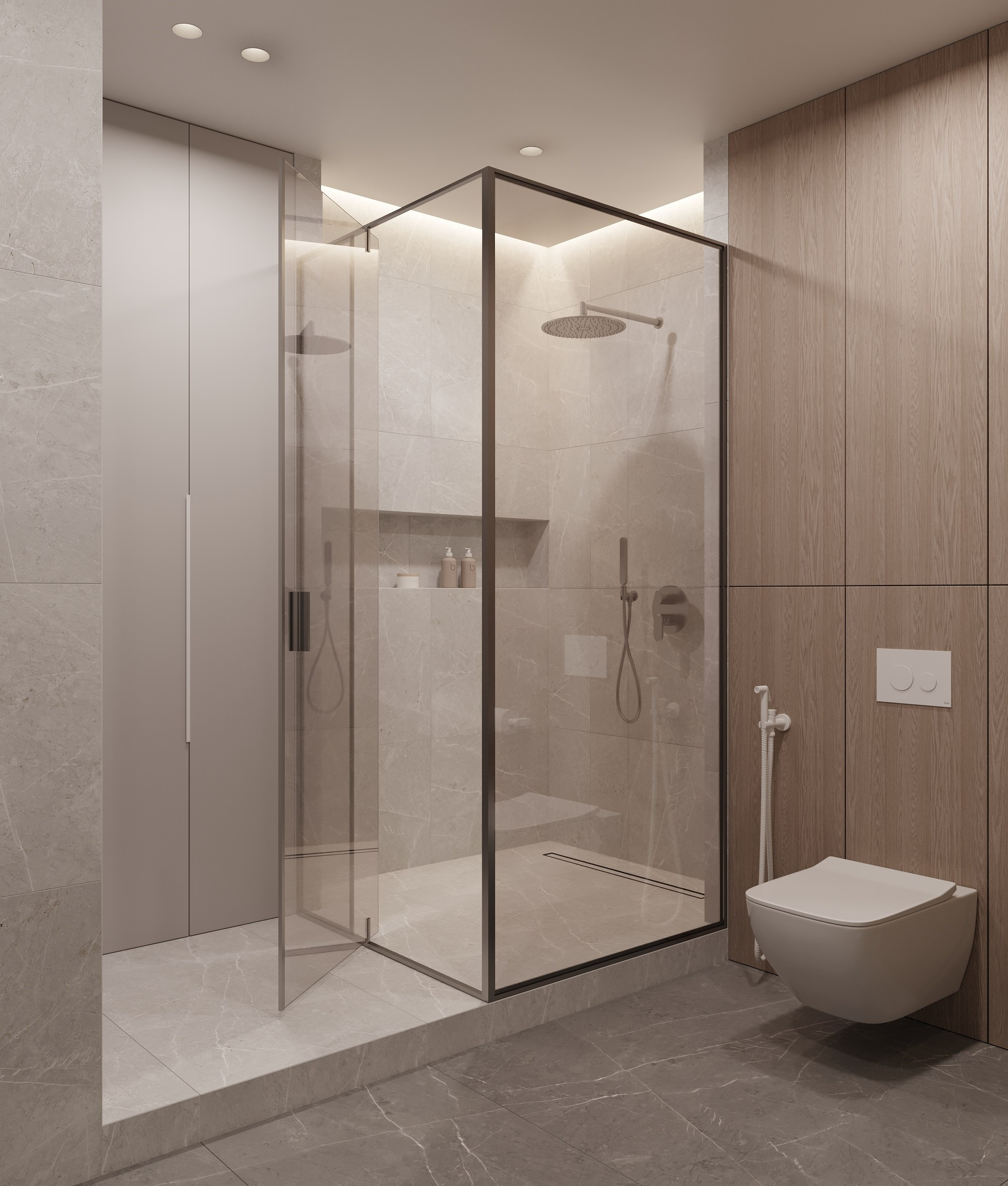 2-я Круговая, 67.3 кв.м. Дизайн интерьера, 3D-визуализация Владивосток