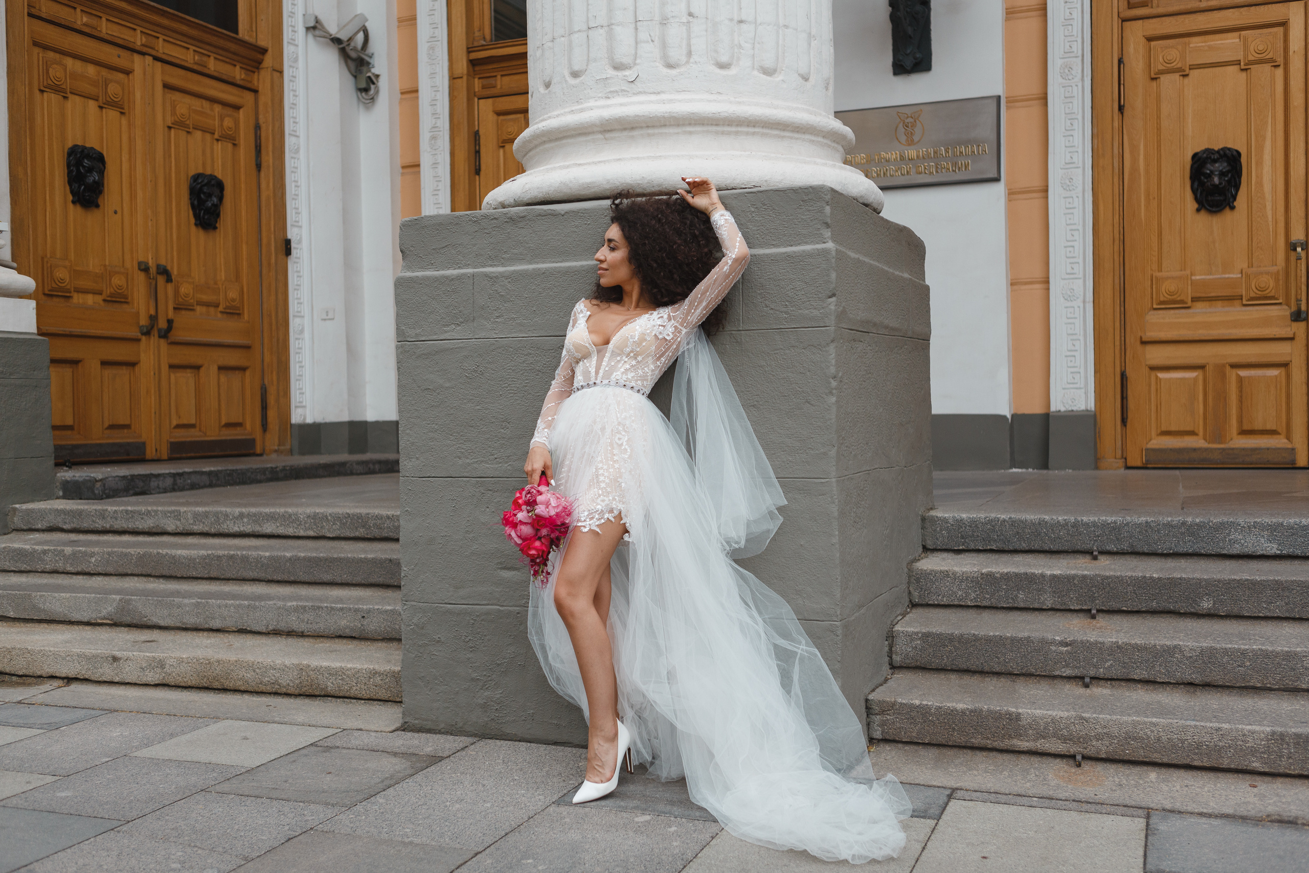 Свадебная прогулка в центре Москвы