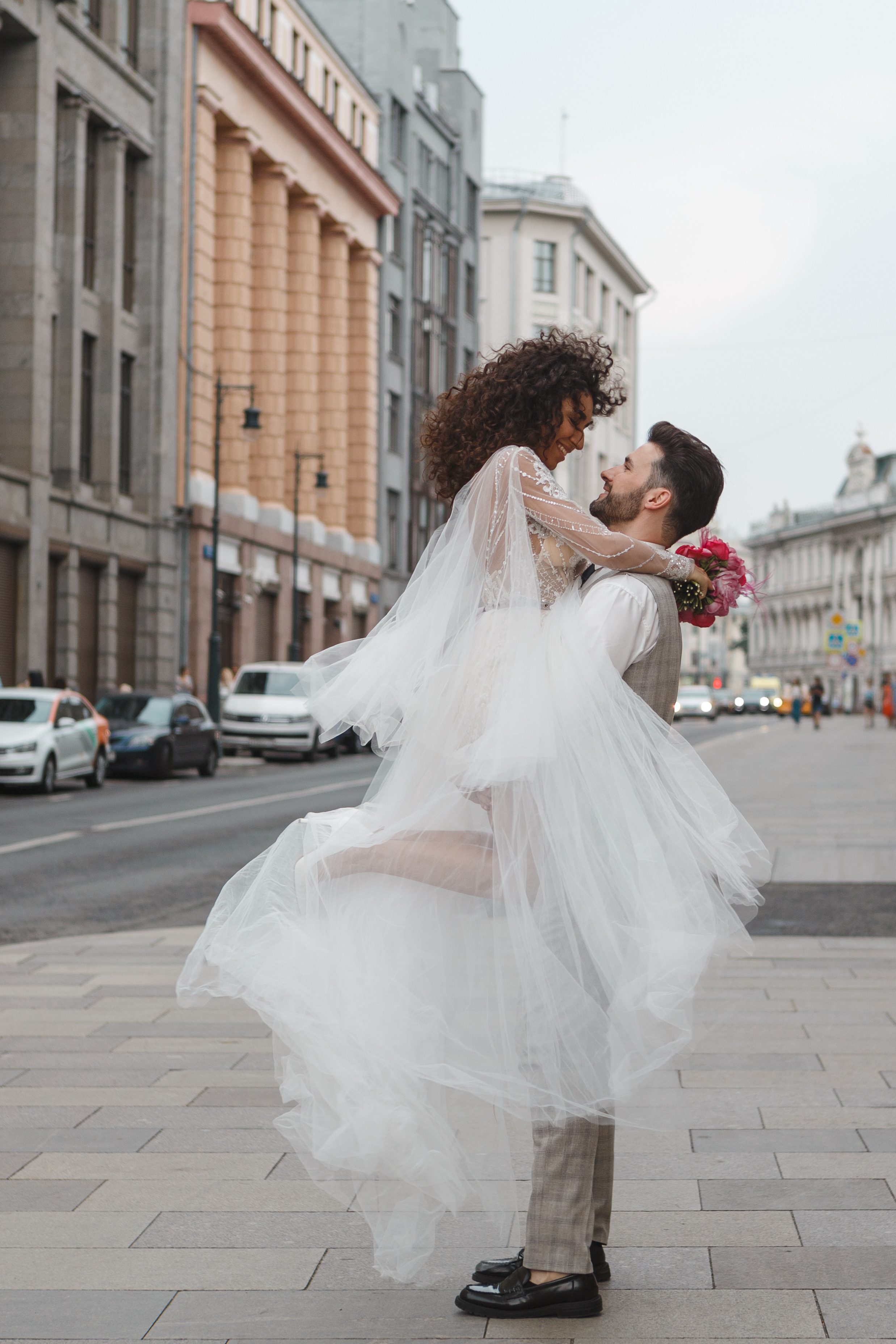 Свадебная прогулка в центре Москвы