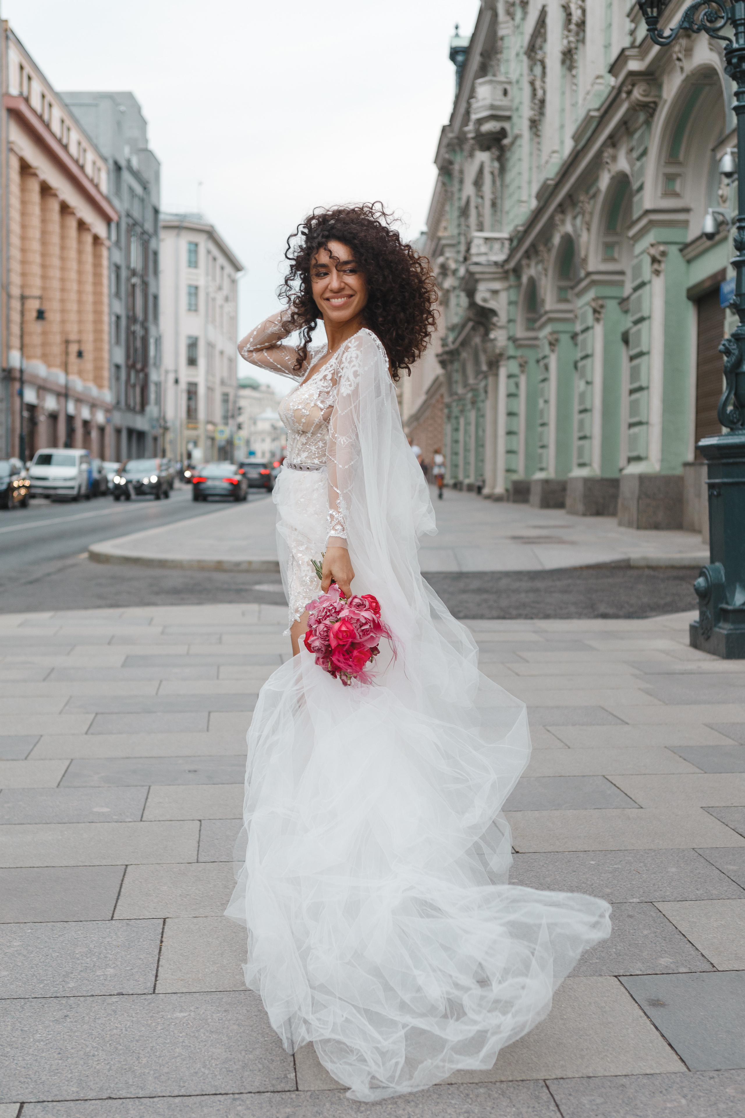 Свадебная прогулка в центре Москвы