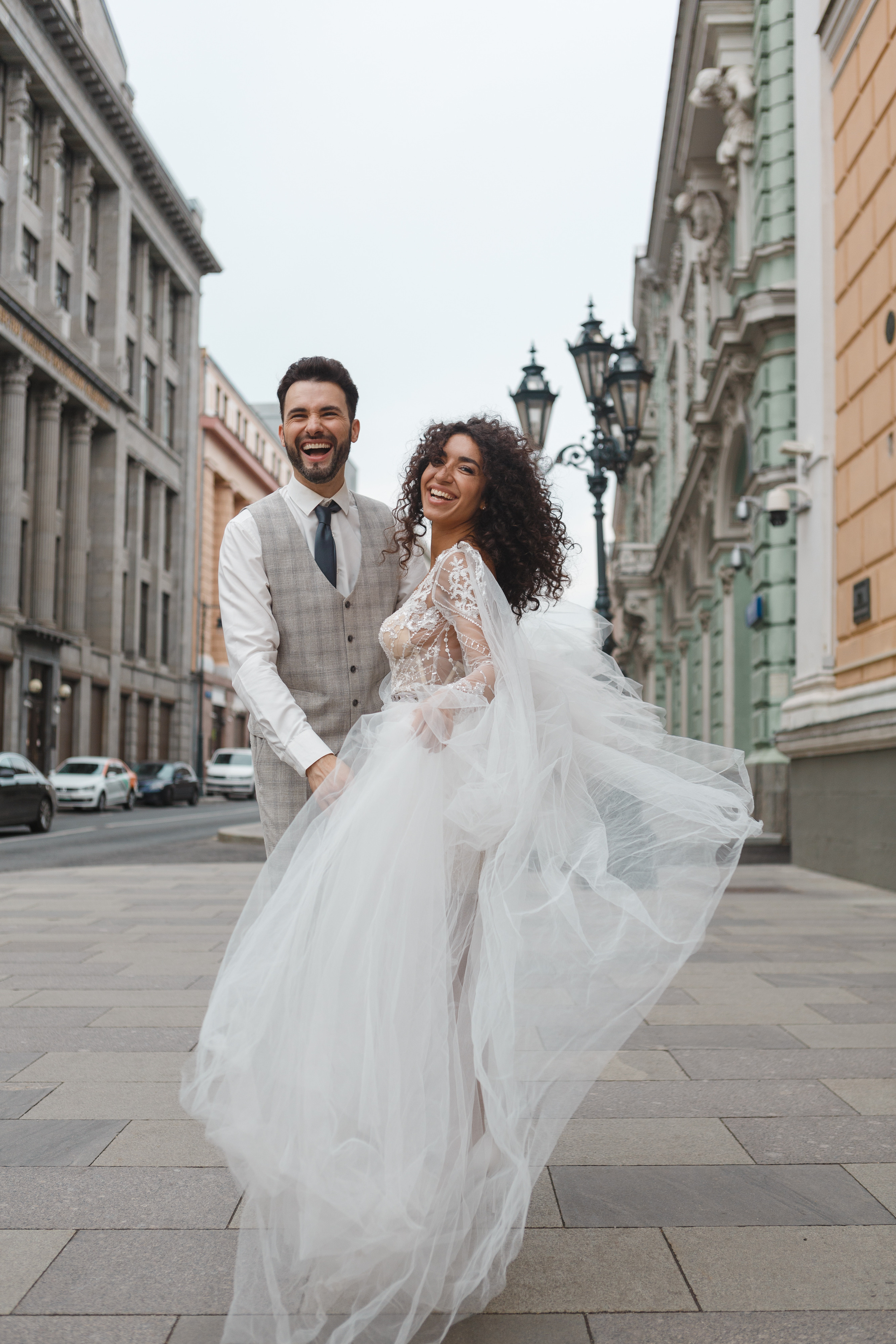 Свадебная прогулка в центре Москвы