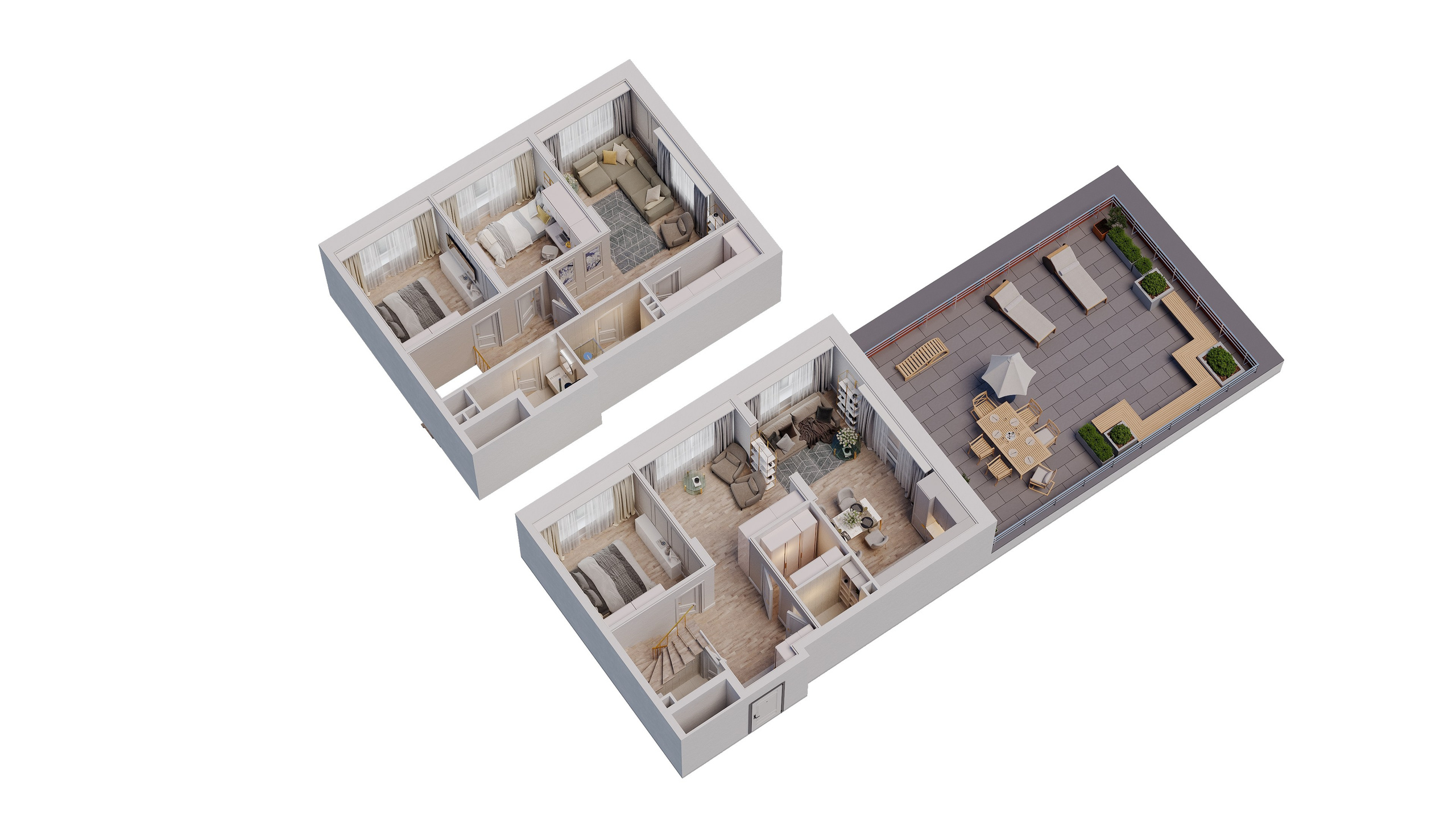 3D планировки. 3D визуализация интерьера и архитектурной среды