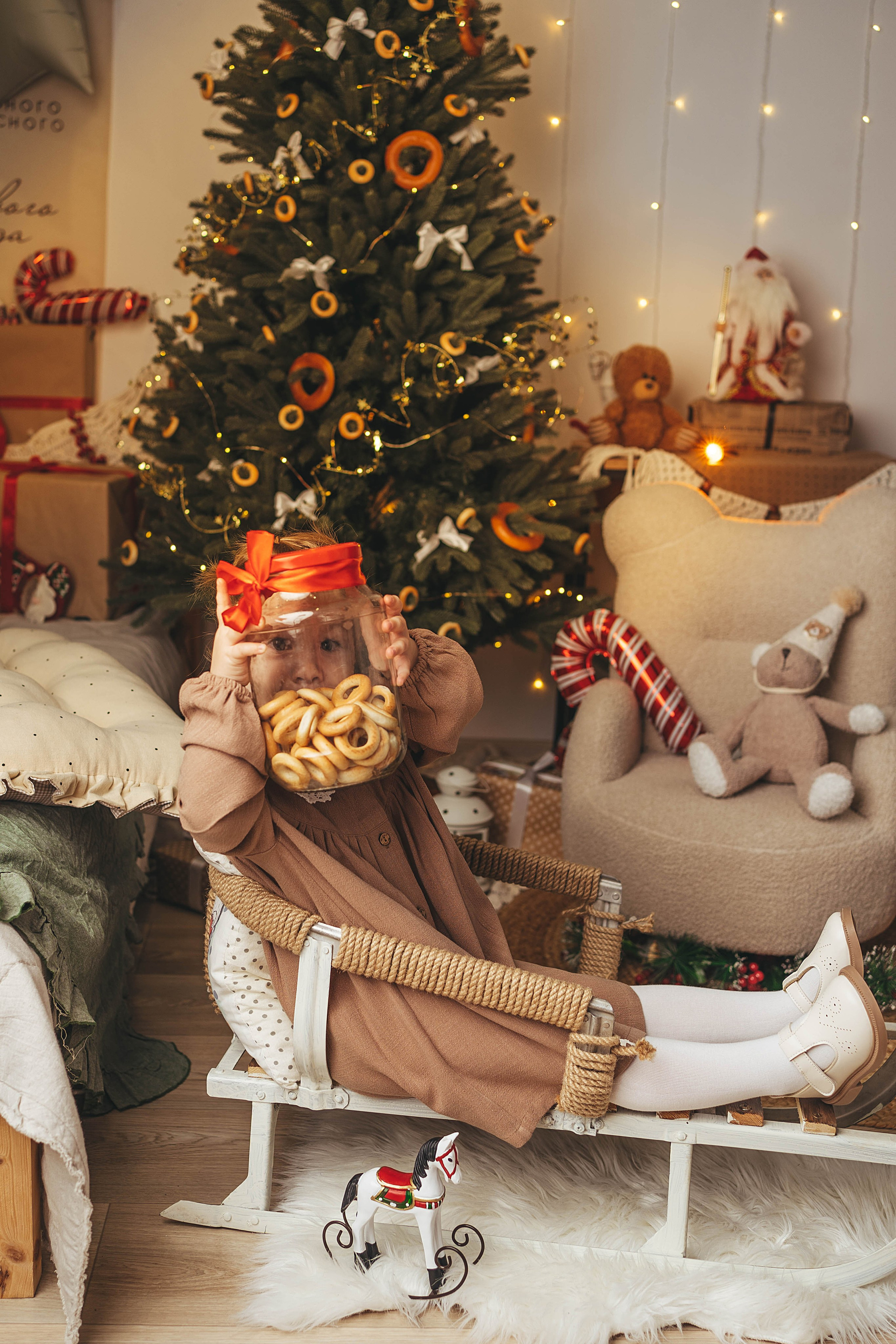 Новогодний фотопроект для малышей 2026. Семейный и детский фотограф новорожденных Ульяновск