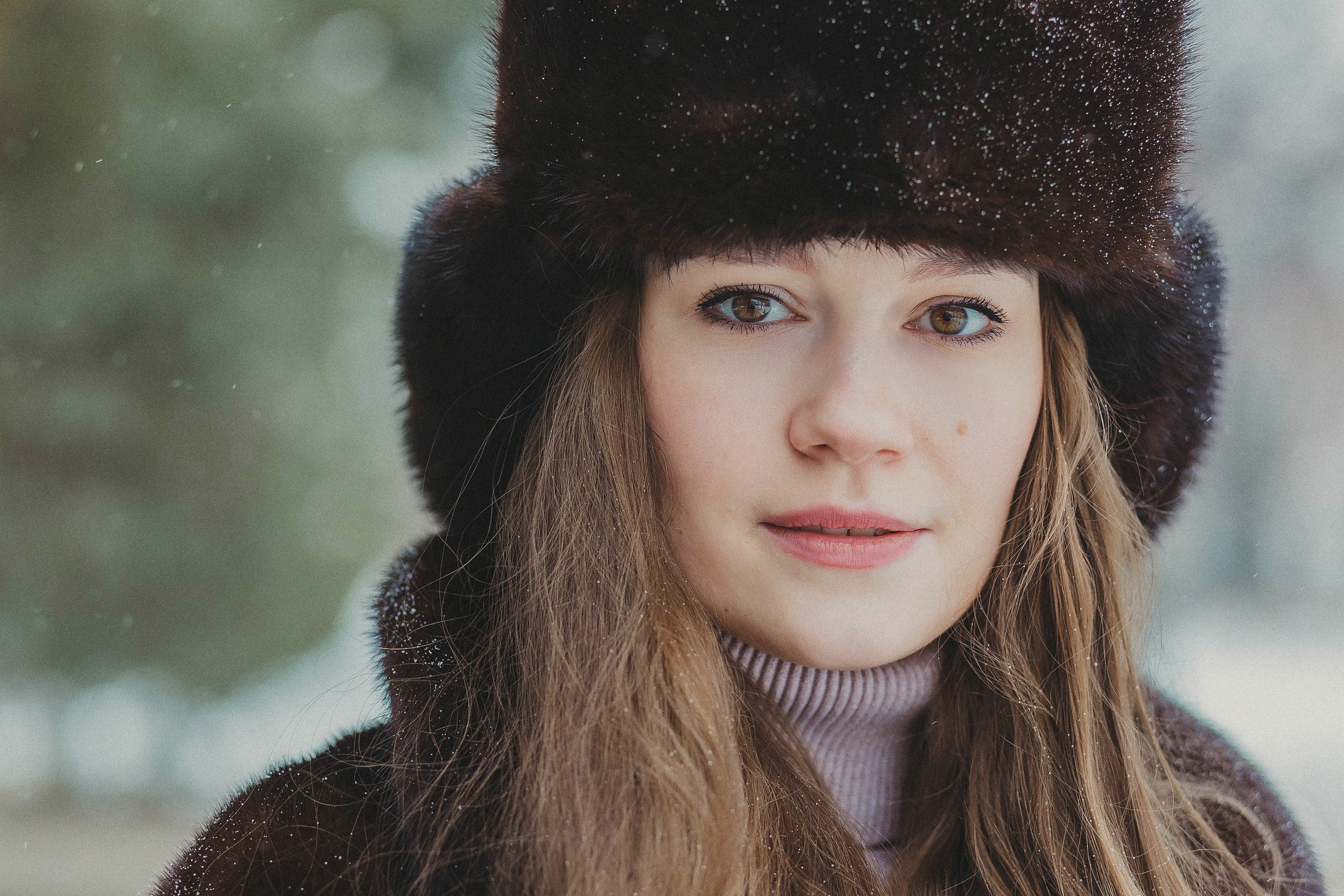 Зимняя фотосессия для девушек в стиле СССР. Фотограф в Москве и Люберцах Анна Ушакова