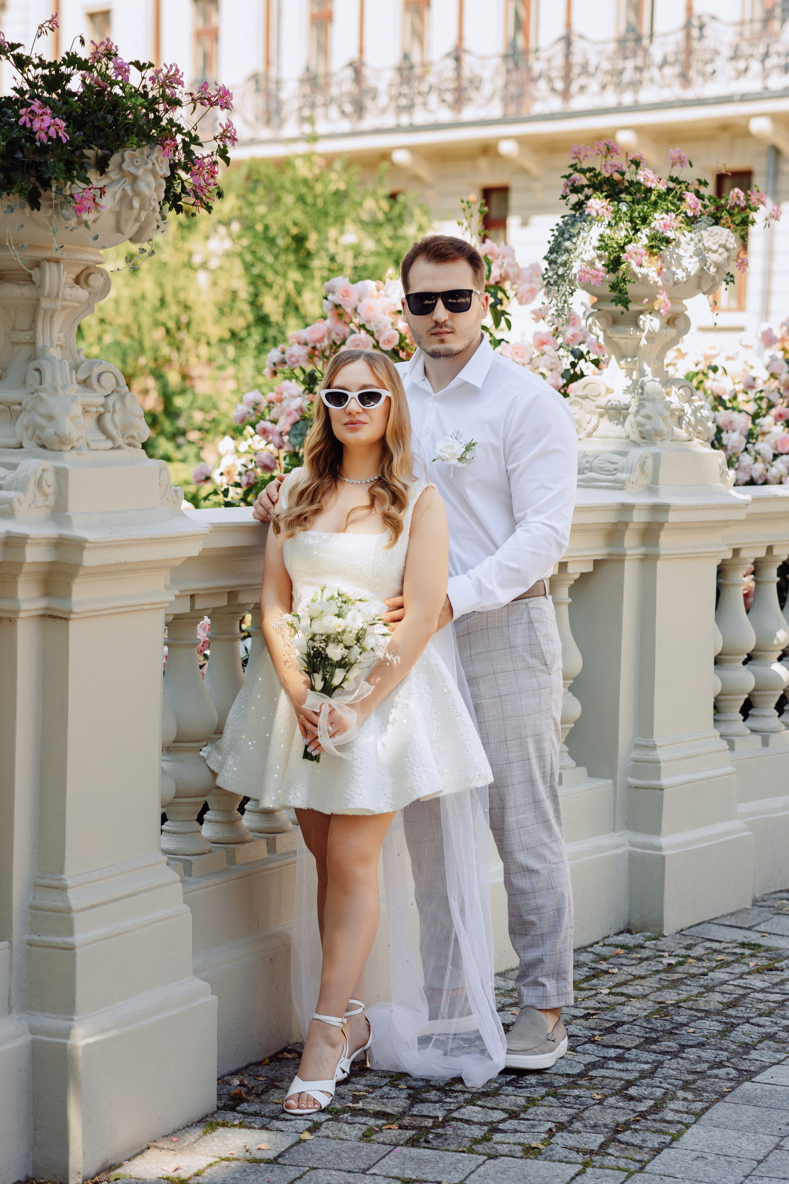 Ślubna sesja zdjęciowa w Pałacu Poznańskiego-Muzeum Miasta Łodzi. Свадебный фотограф Варшава Лодзь Польша Елена Юцова