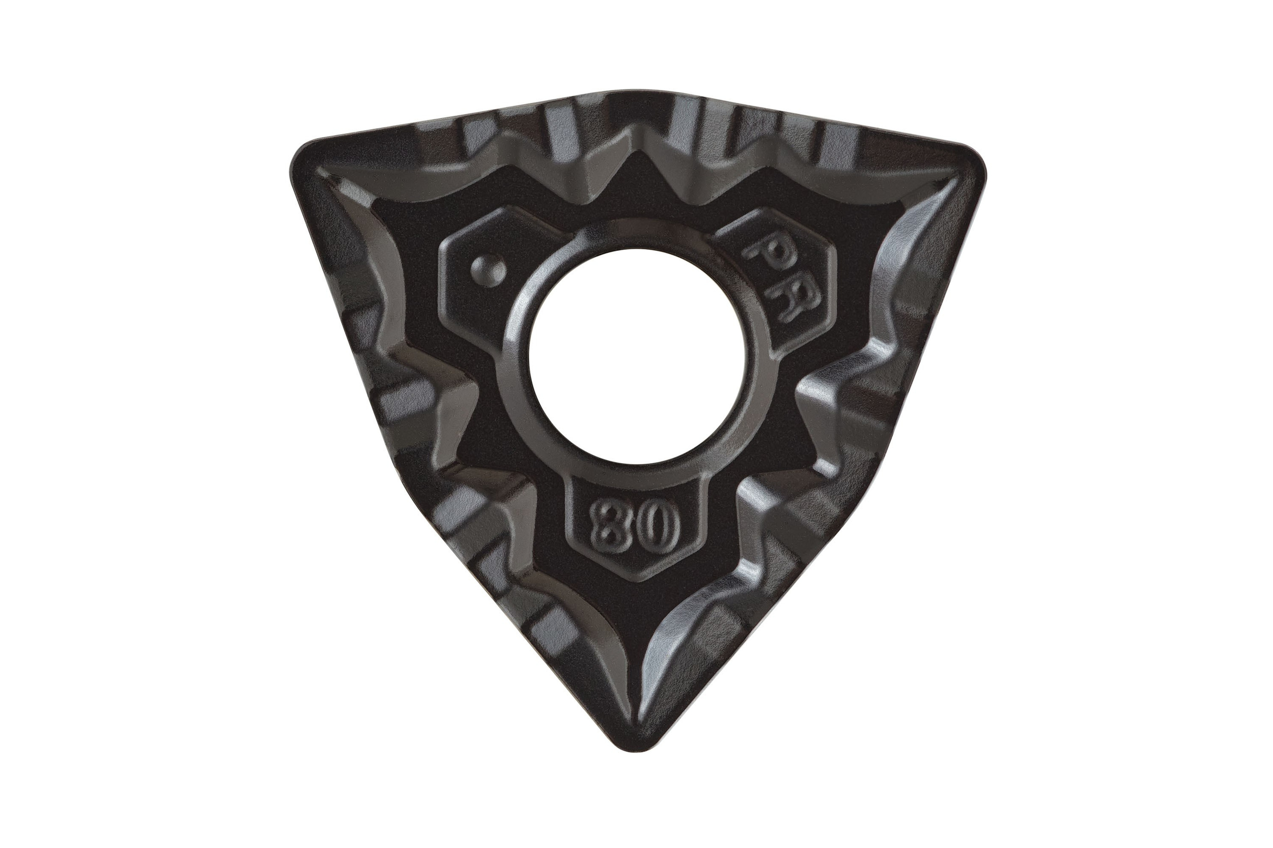 Детали трехгранной режущей пластины с рельефом