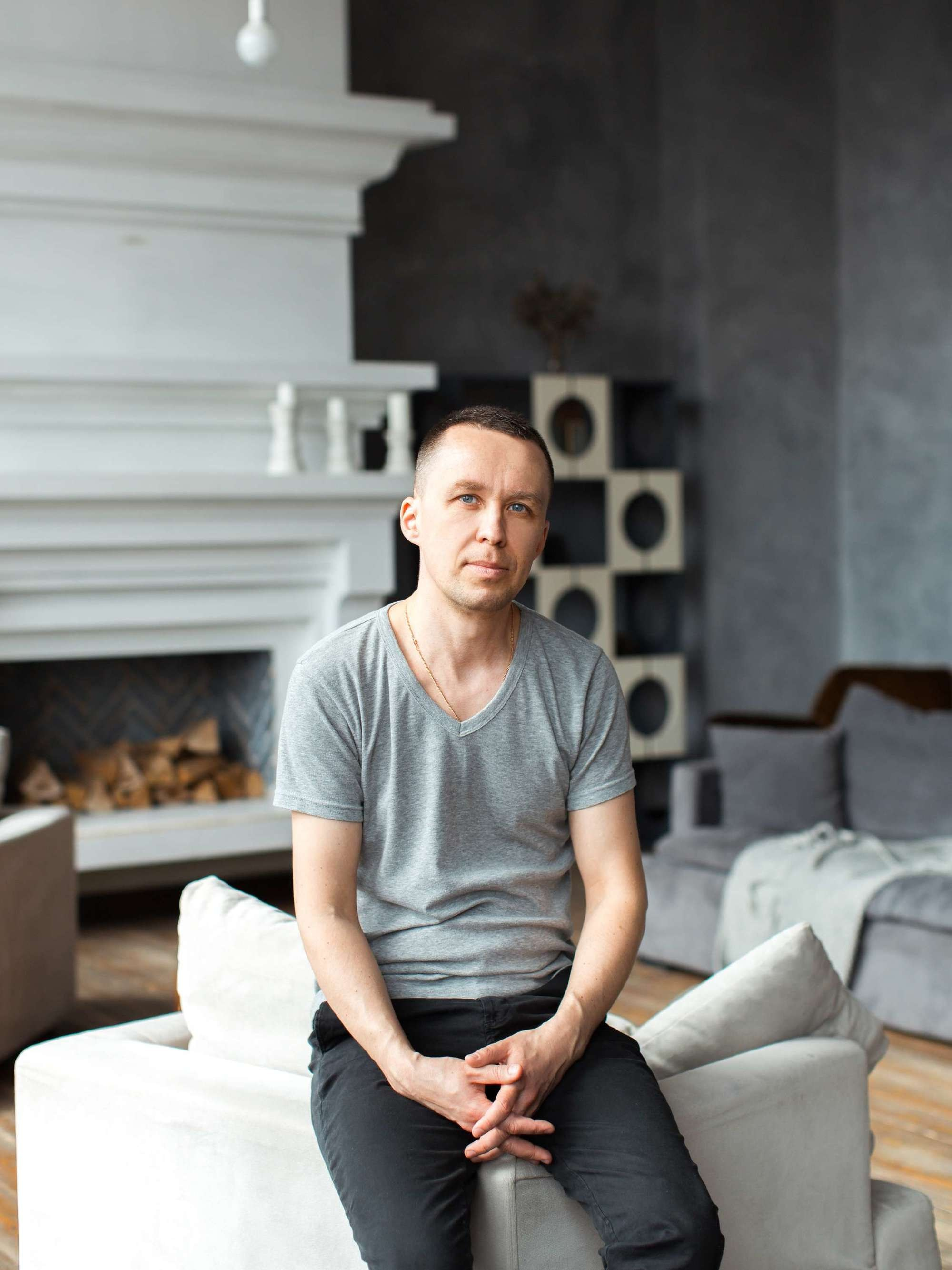 Фотосессия большой семьи в студии