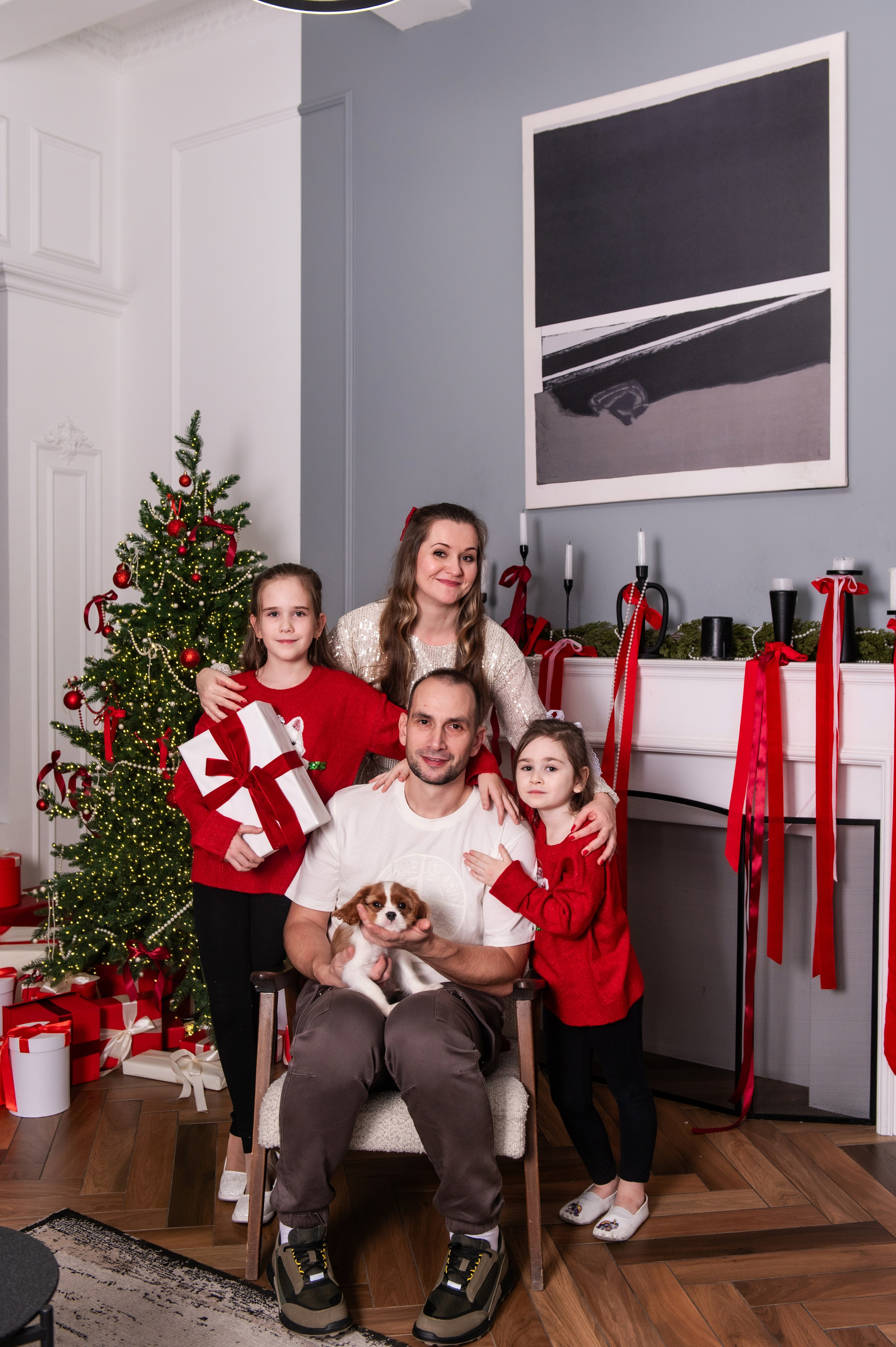 Новогодняя история с любимцем. Свадебный и семейный фотограф в Санкт-Петербурге — Мария Черепанова