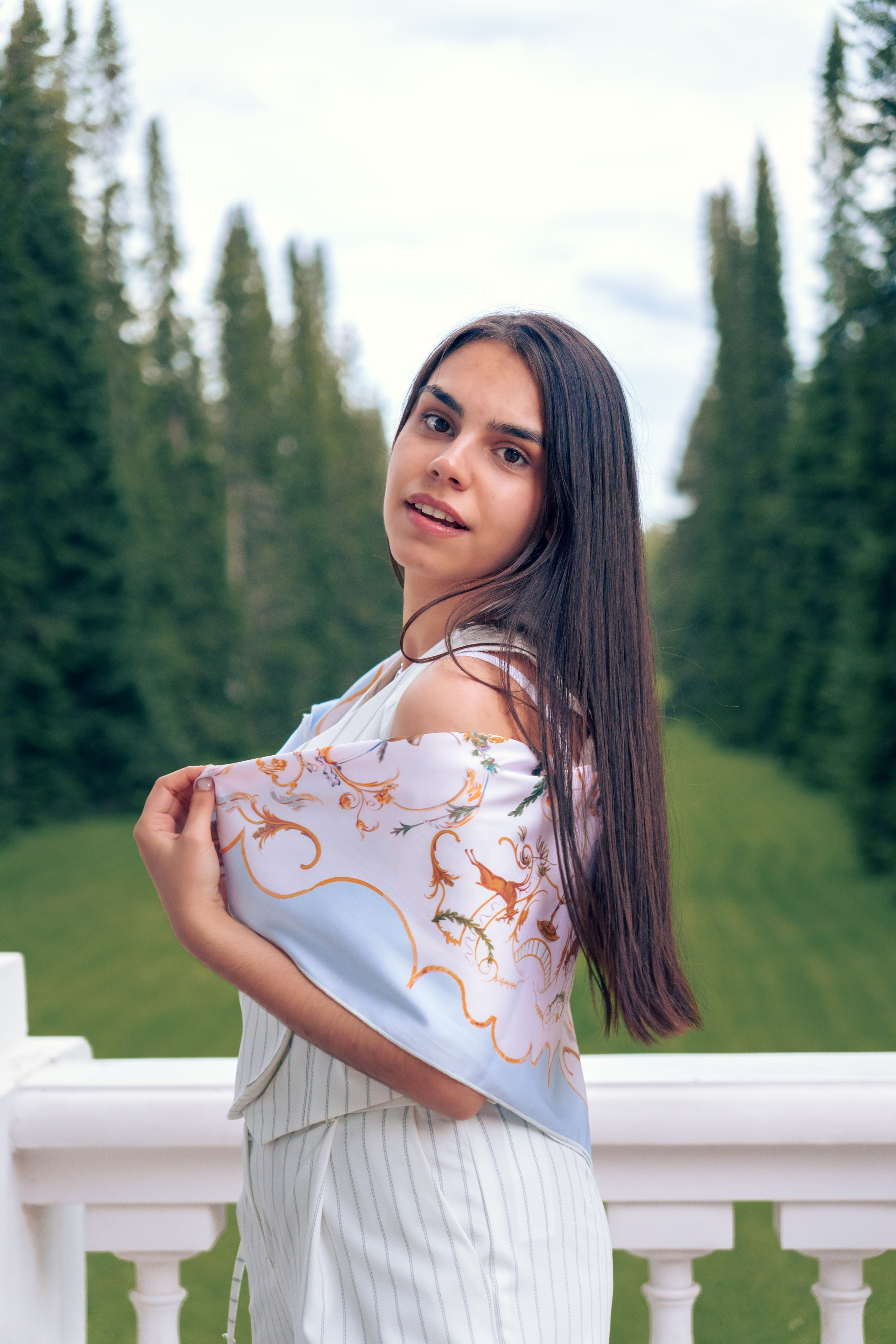 Коллекция платков Дарьи Ильичевой. Фотограф в Санкт-Петербурге Ибрагимова Алина