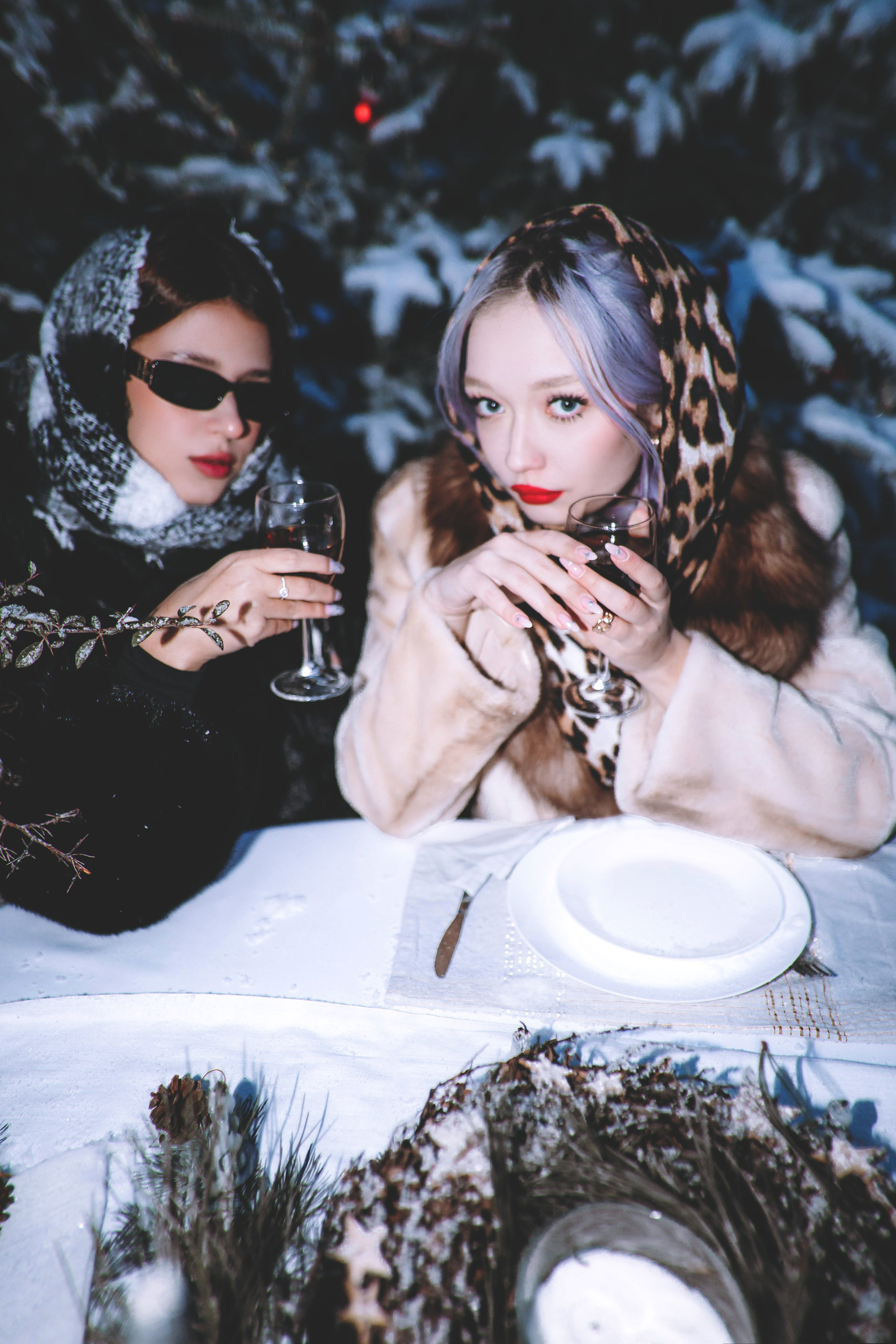 Новый год — девушки в шубах. Фотограф в Ставрополе Алина Клочкова