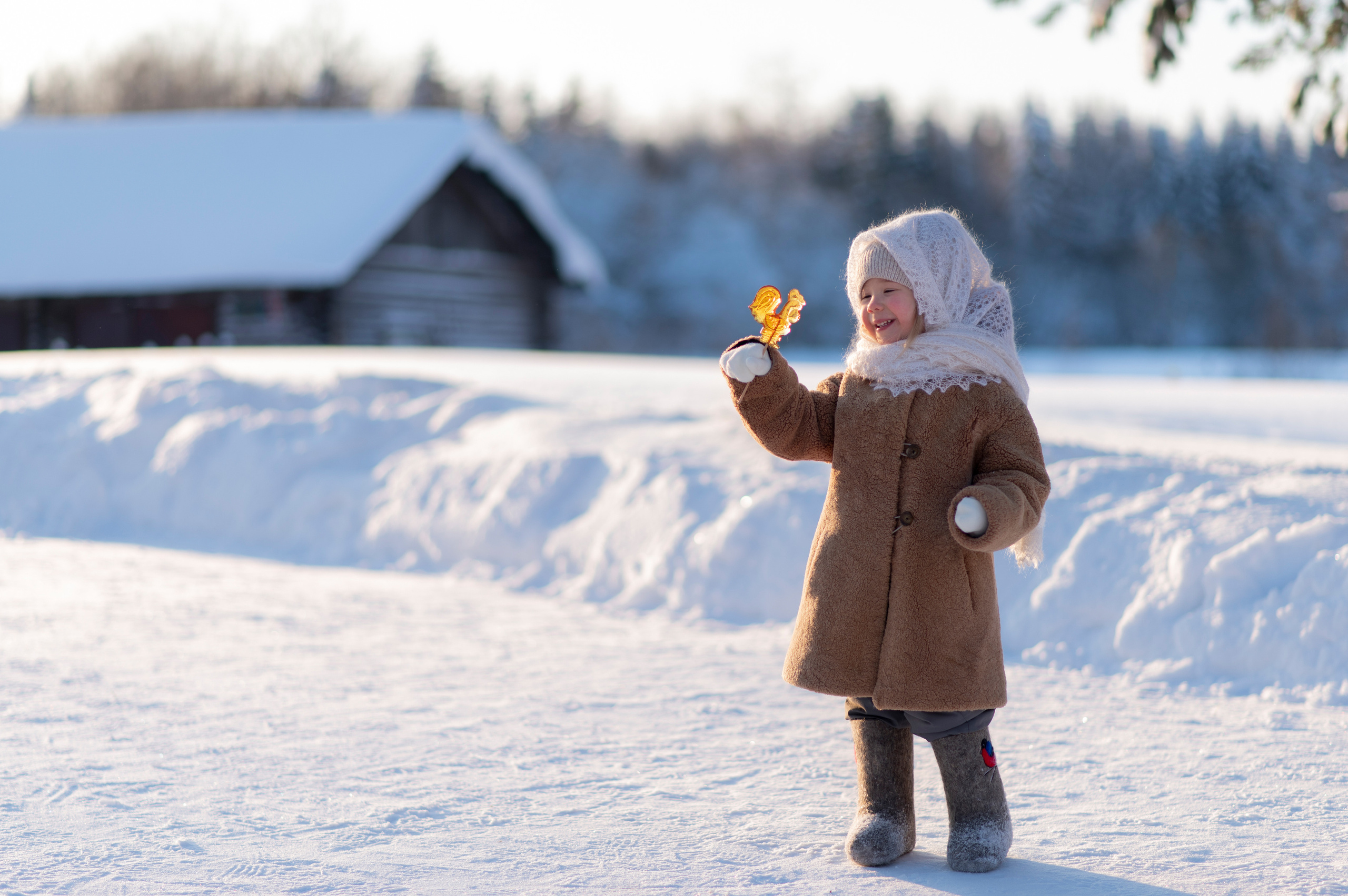 Новогодние/зимние семейные съёмки в городе и на природе. Семейный и детский фотограф в Москве Анна Оськина