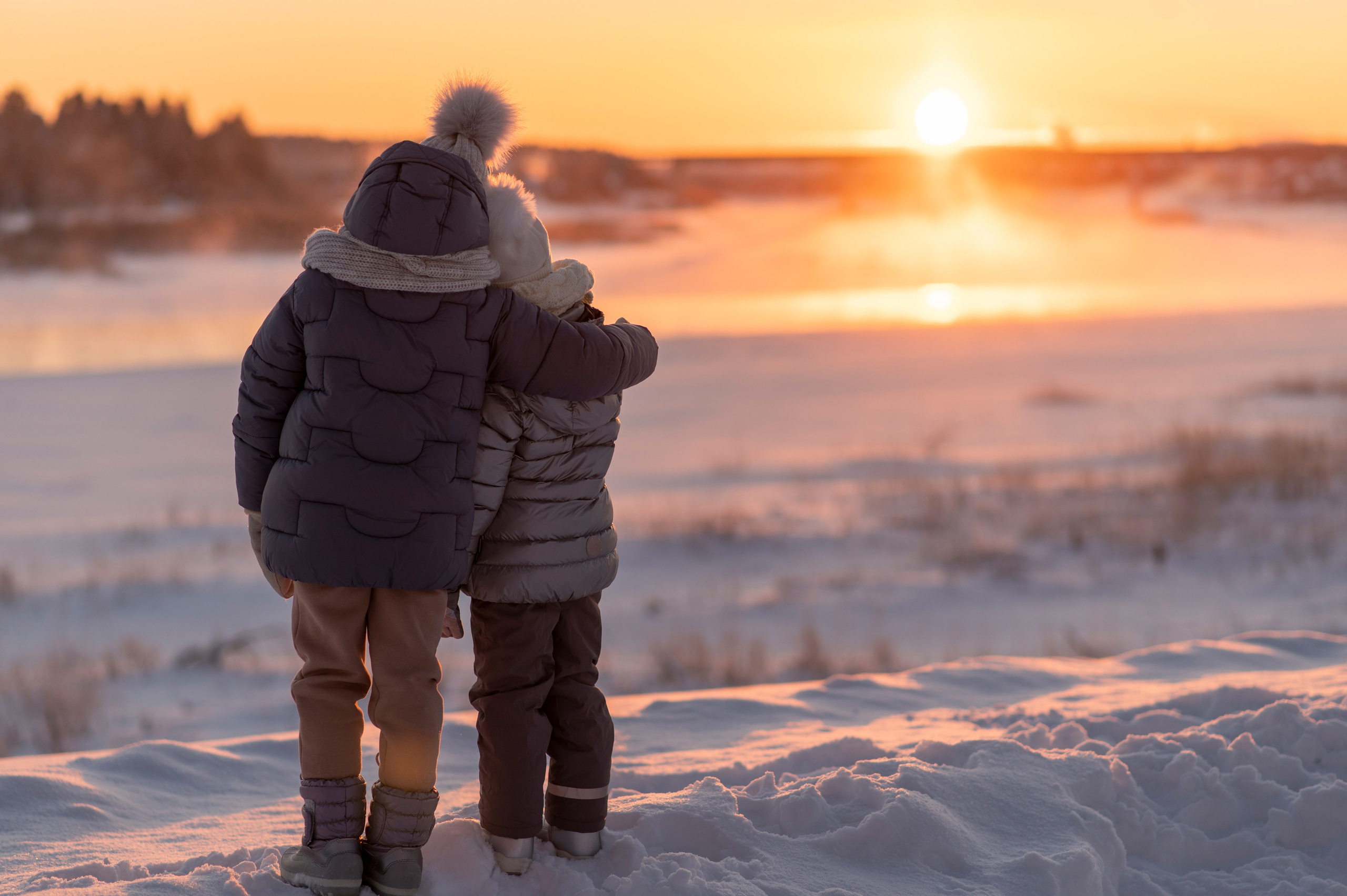 Новогодние/зимние семейные съёмки в городе и на природе. Семейный и детский фотограф в Москве Анна Оськина