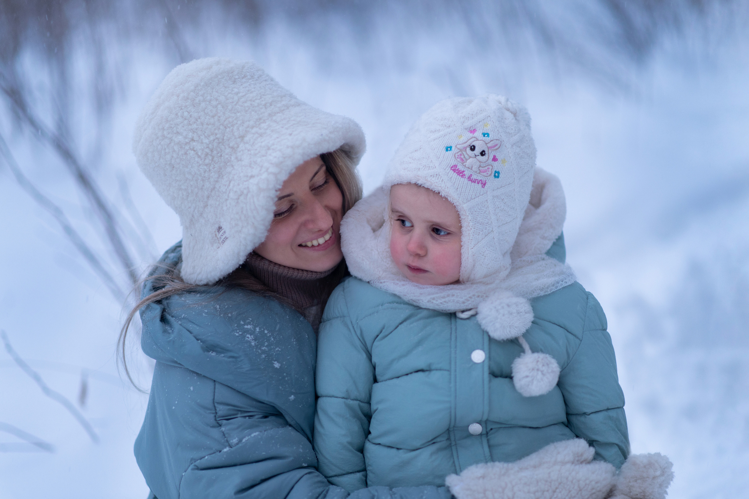 Новогодние/зимние семейные съёмки в городе и на природе. Семейный и детский фотограф в Москве Анна Оськина