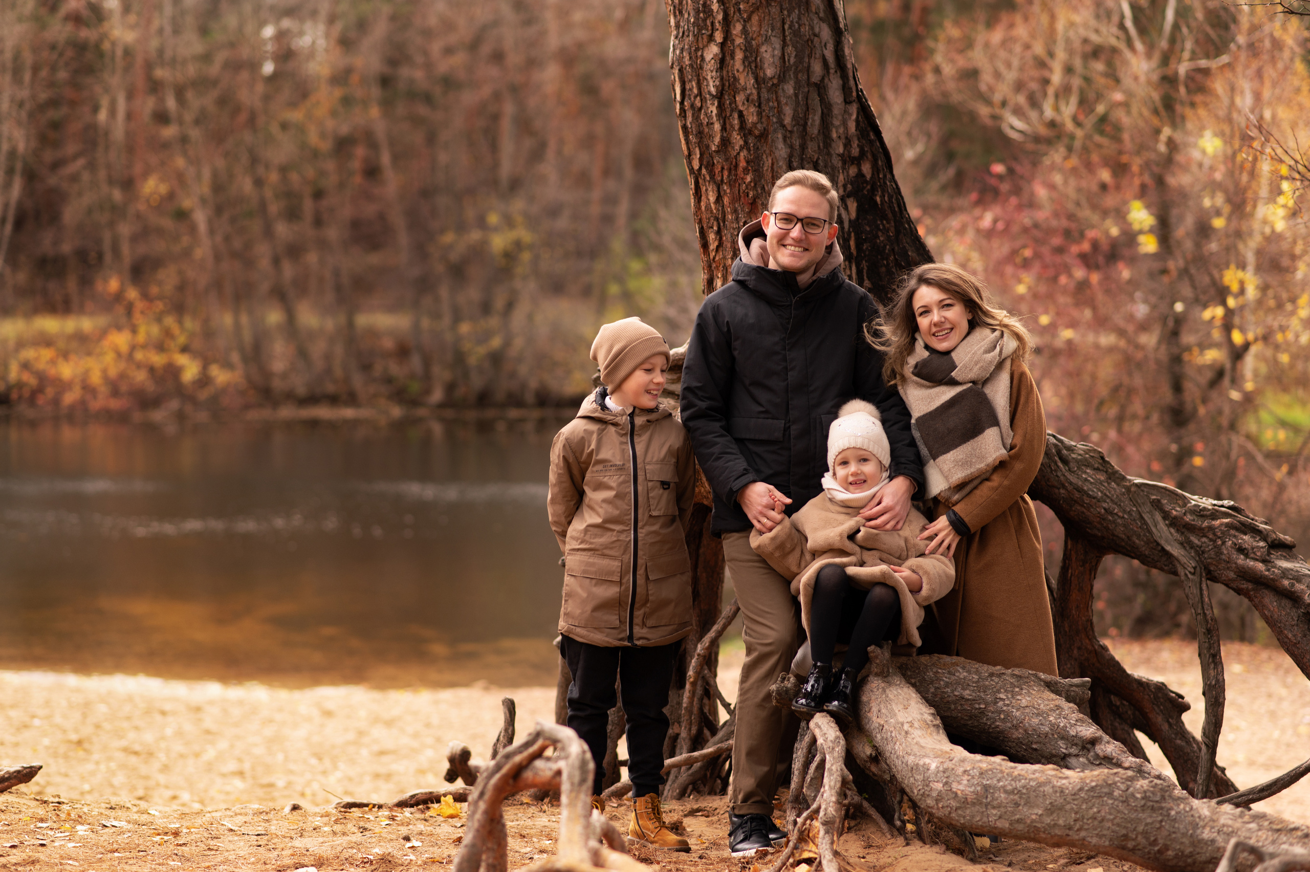 Семейная съемка на природе. Семейный и детский фотограф в Москве Анна Оськина
